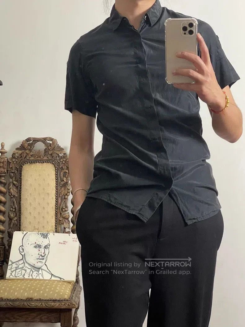 Ann Demeulemeester Ann Demeulemeester Silk Shirt. Size US XXS / EU 40 - 9 Thumbnail