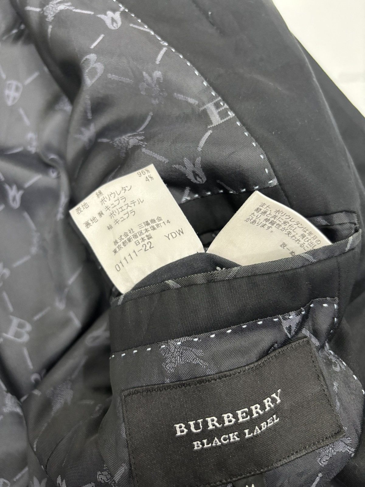 Black Label × Burberry × Burberry Prorsum ❤️‍🔥BURBERRY BLACK LABEL BUTTON BLAZER JACKET Size US M / EU 48-50 / 2 - 11 Thumbnail