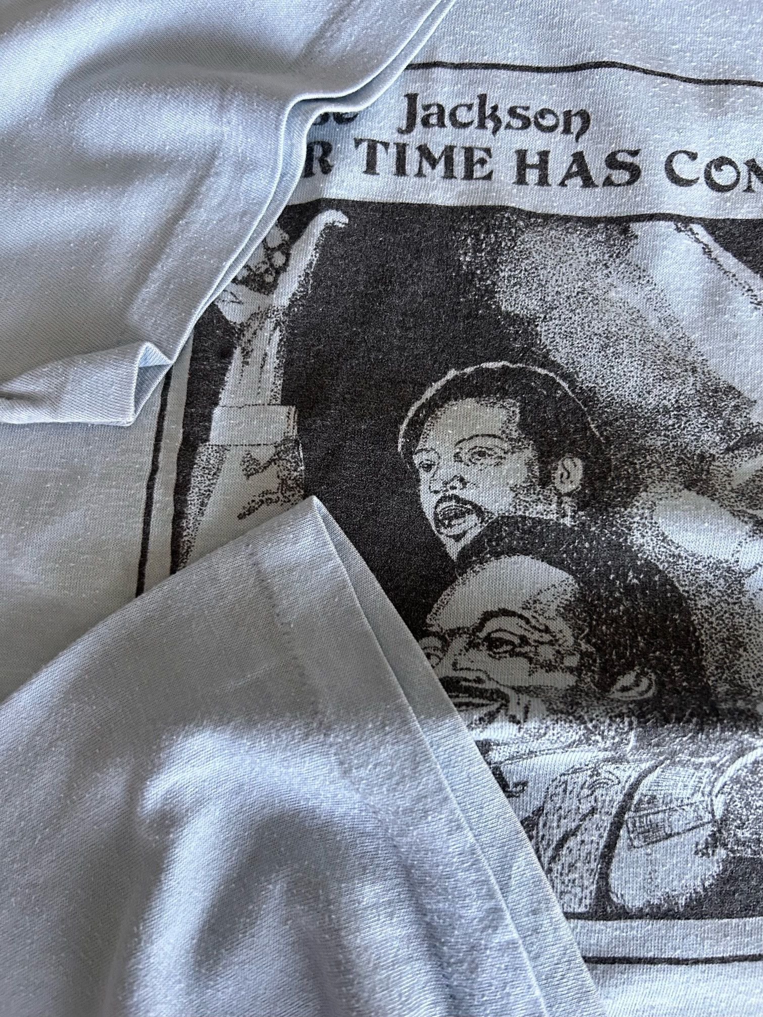 Vintage 1984 Jesse Jackson Ouf time has come Tee Single Stitch Size US M / EU 48-50 / 2 - 3 Thumbnail