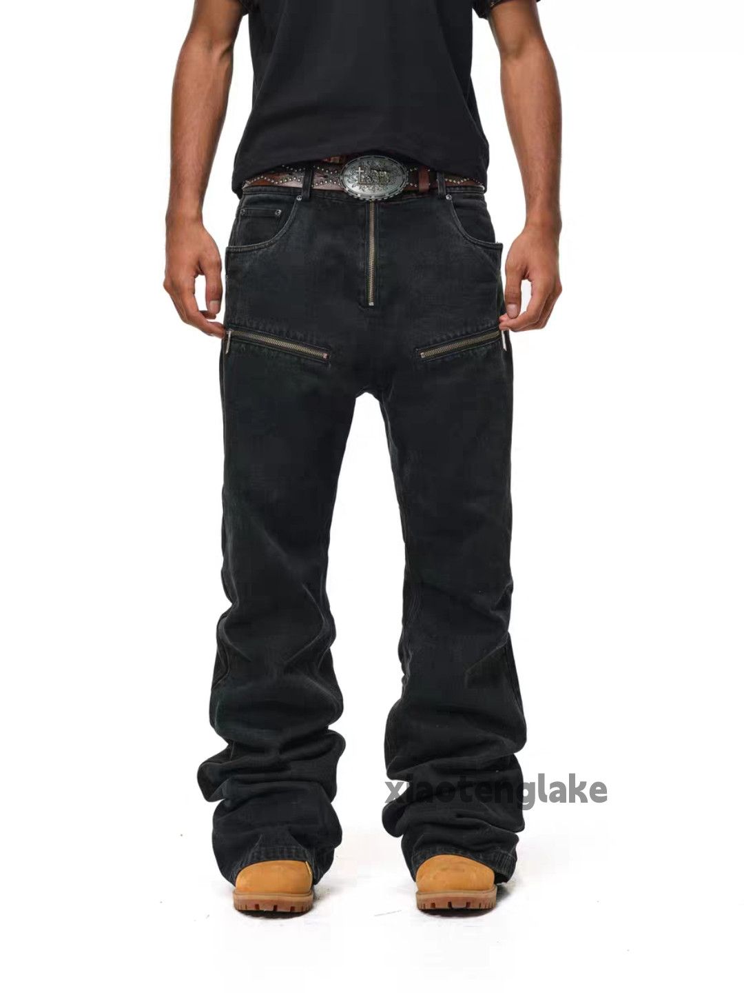 Jean Unisex outdoor utility punk yuppie hiphop flared pants Size US 34 / EU 50 - 6 Thumbnail