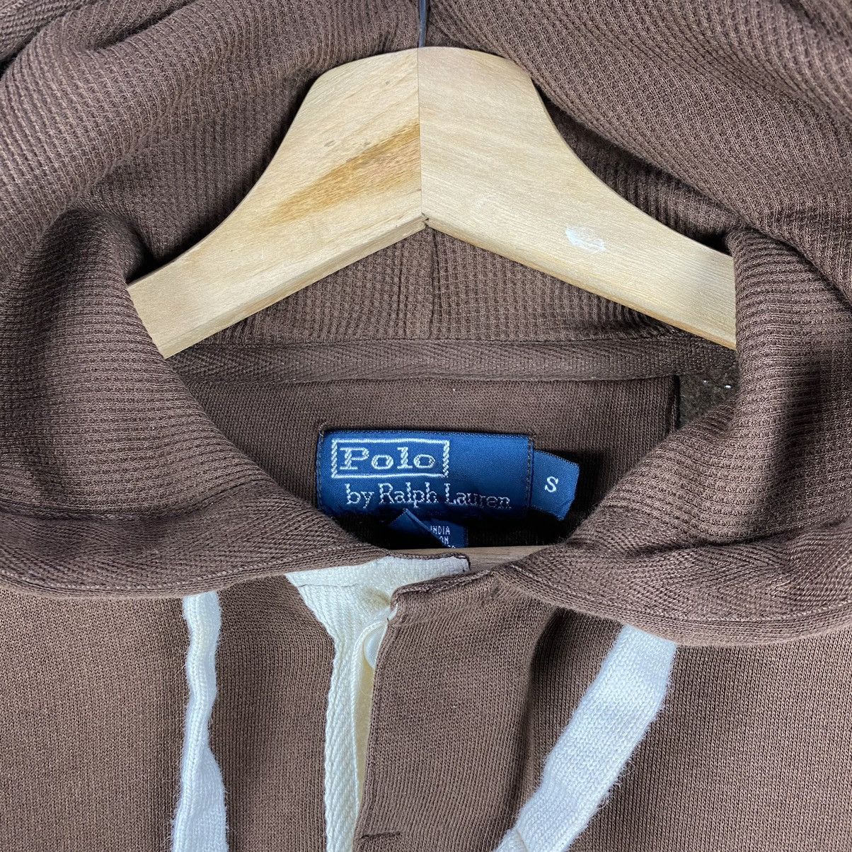 Polo Ralph Lauren VINTAGE POLO RALPH LAUREN SMALL PONY BROWN OVERSIZED HOODIE Size US M / EU 48-50 / 2 - 7 Thumbnail