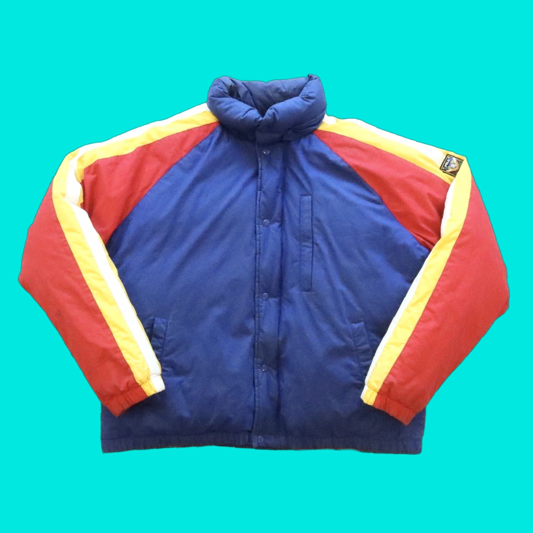 Polo Ralph Lauren VINTAGE Polo Ralph Lauren Crest Logo Puffer Jacket Men's XL Blue 90s Polo Ralph Lauren Crest Logo Puffer Jacket Size US XL / EU 56 / 4 - 1 Thumbnail