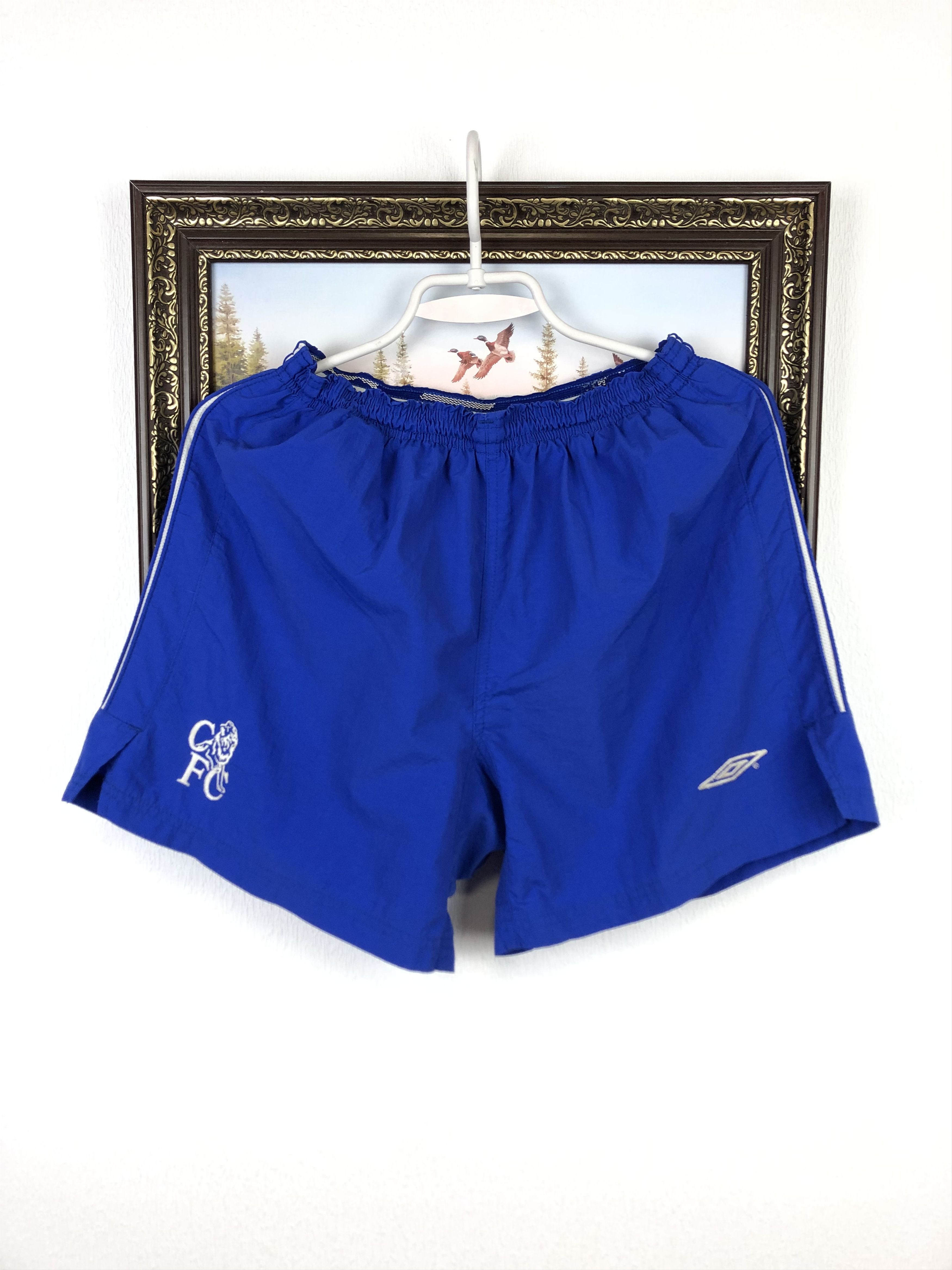 Umbro Vintage Umbro Chelsea Football Shorts Soccer Blue Track S Size US 30 / EU 46 - 1 Thumbnail
