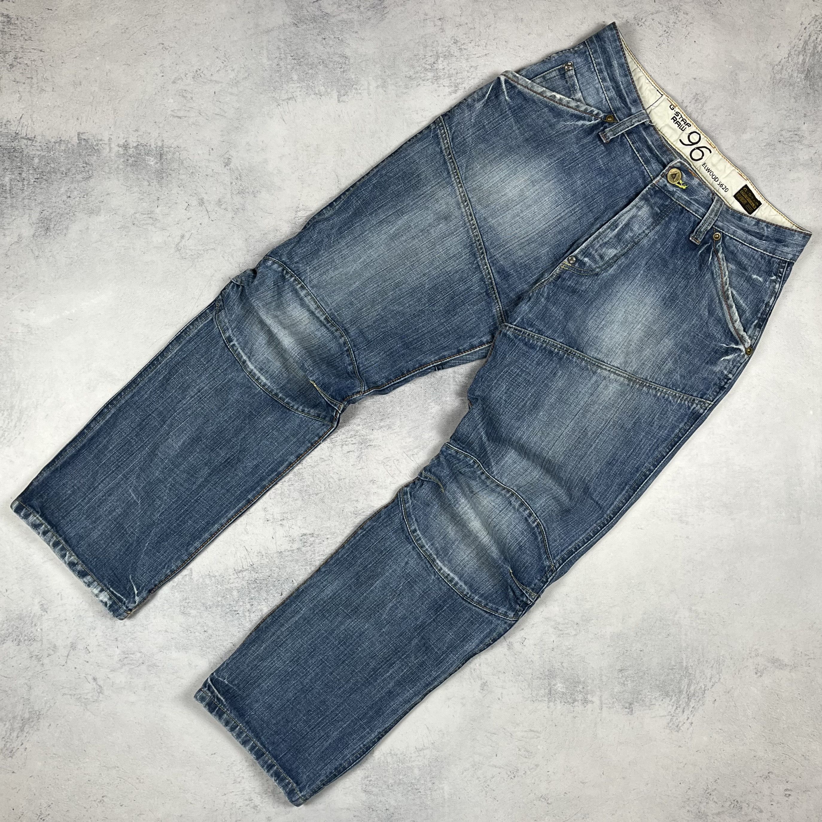 G-Star Vintage G-Star Raw Elwood 5620 Back Buckle Jeans Pants Size US 34 / EU 50 - 1 Thumbnail