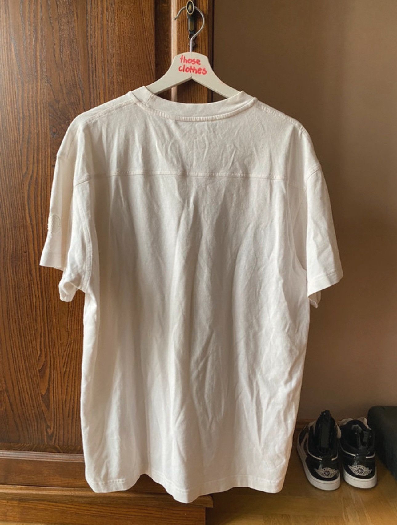 Moncler T-Shirt Moncler Off-white Printed Size US L / EU 52-54 / 3 - 4 Thumbnail