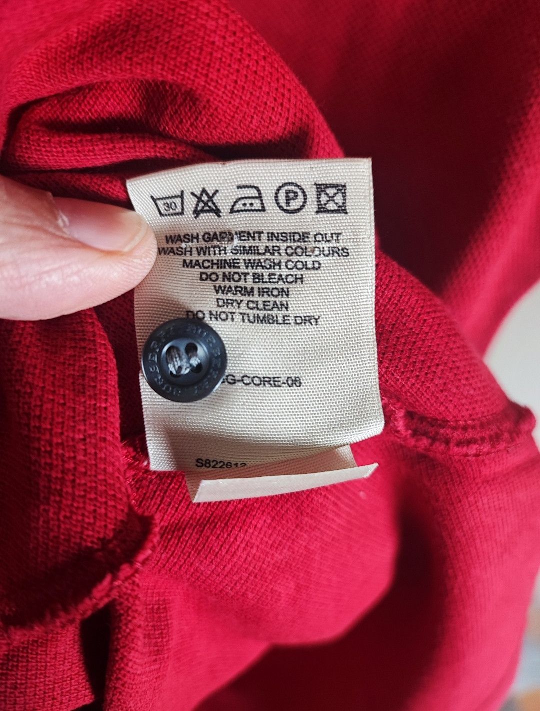Burberry Burberry Polo S red Size US S / EU 44-46 / 1 - 7 Thumbnail