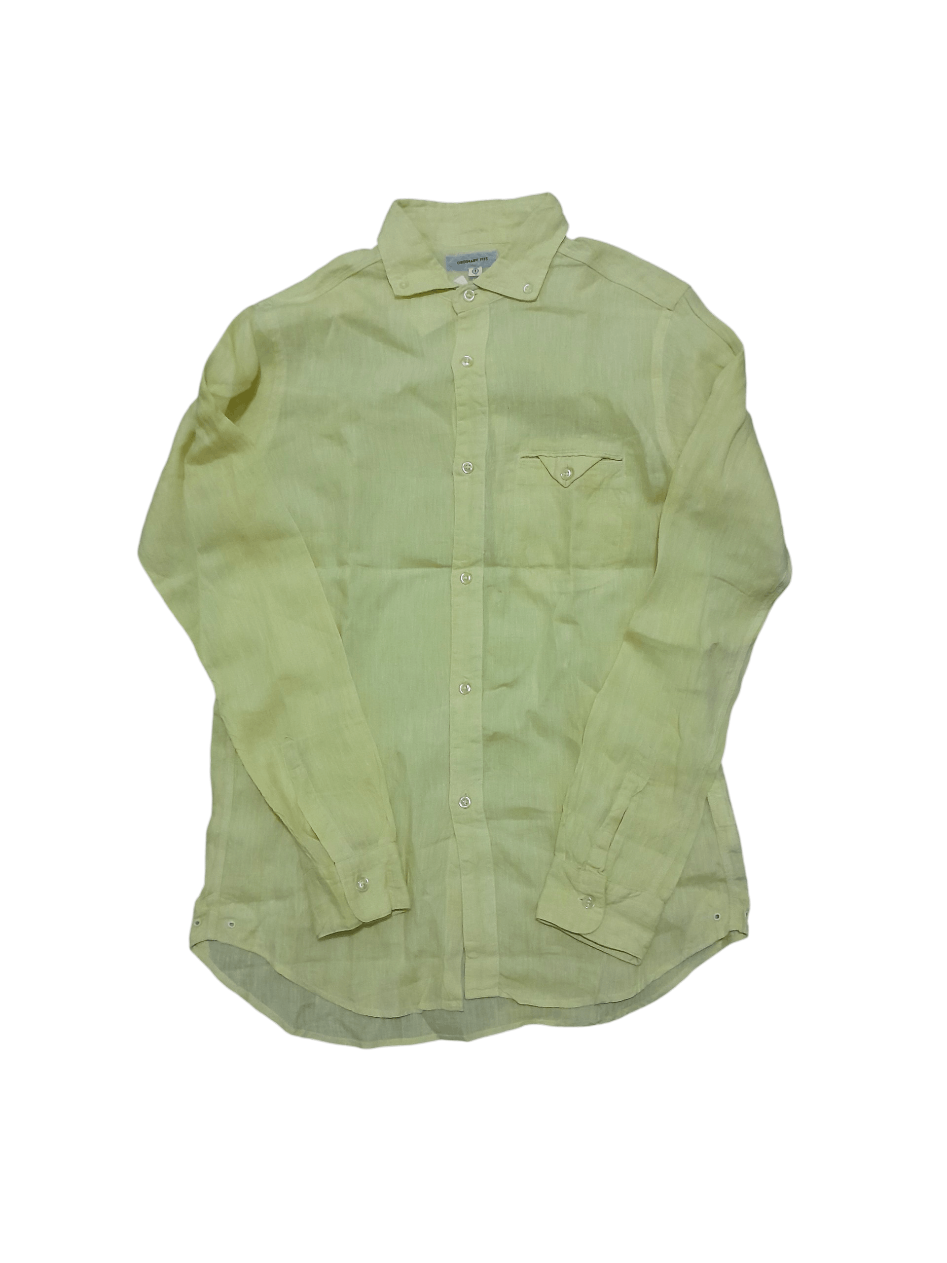 Ordinary Fits Yellow linen shirts Size US S / EU 44-46 / 1 - 1 Thumbnail