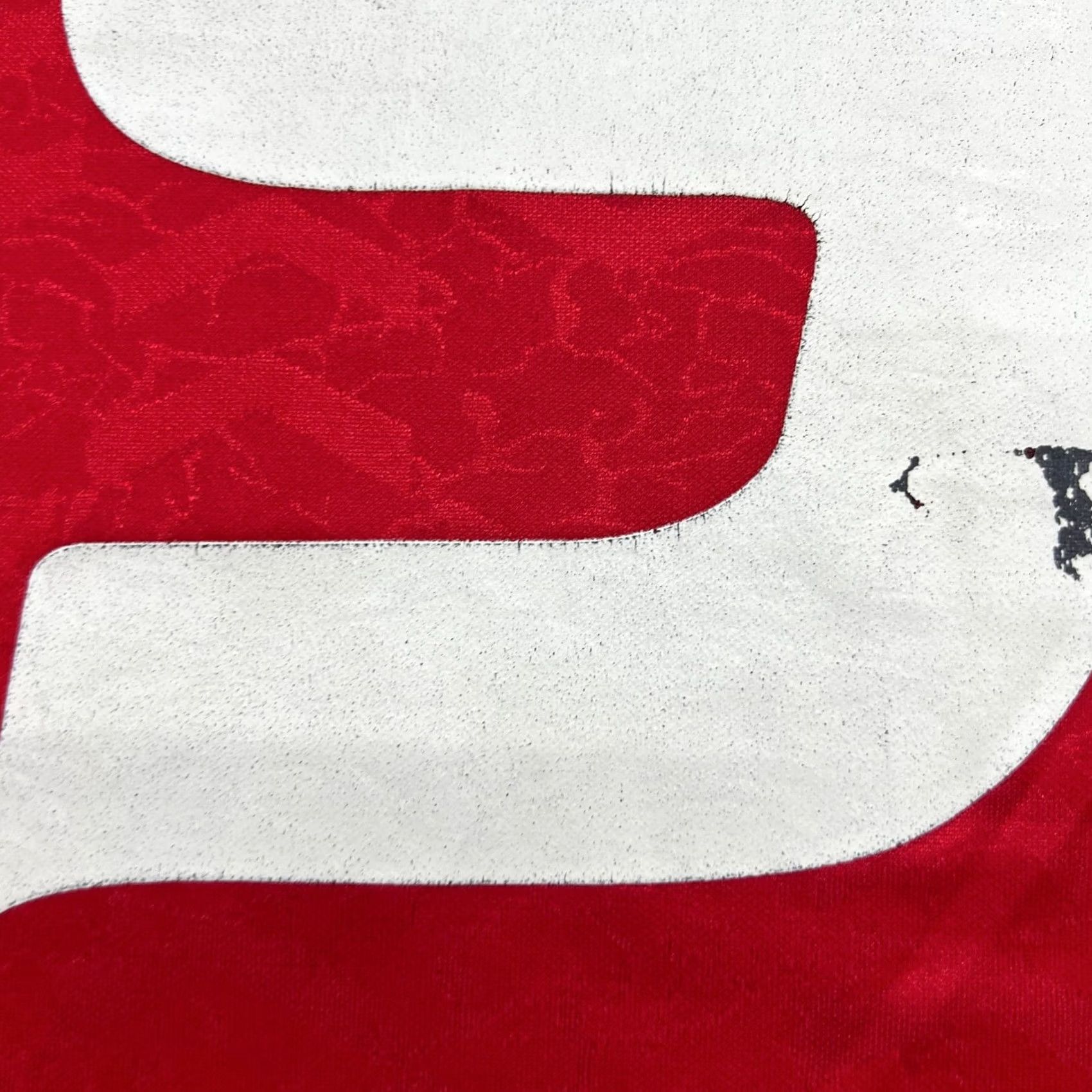 Hummel Hummel Denmark 1992 1994 Home #9 Povlsen Football Jersey L Red Short Sleeve Pullover Moisture Wicking Quick Dry Mens Jersey Size US L / EU 52-54 / 3 - 4 Thumbnail