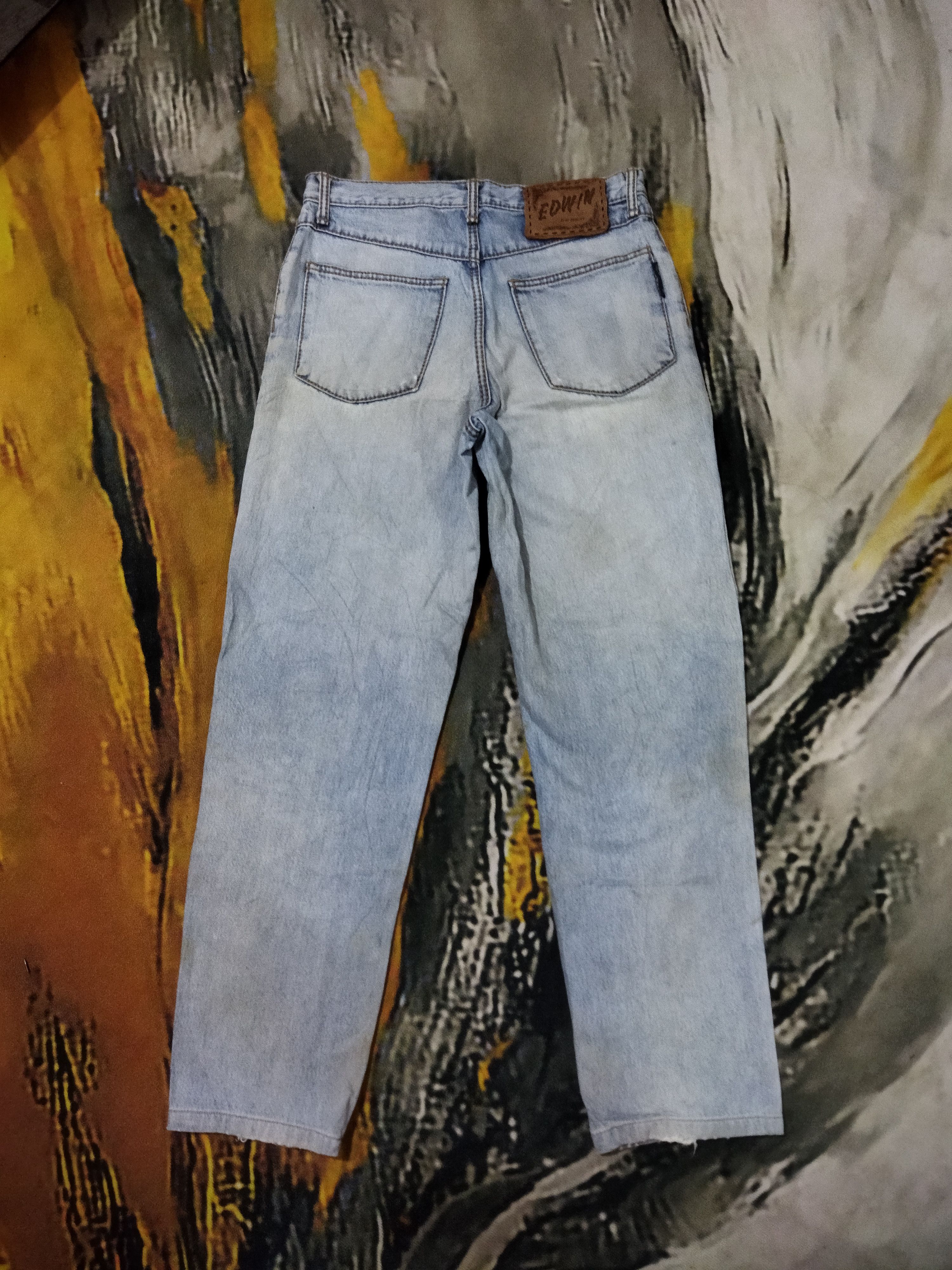 Edwin VINTAGE EDWIN DISTRESSED LIGHT BLUE JEANS PANTS Size US 29 - 7 Thumbnail