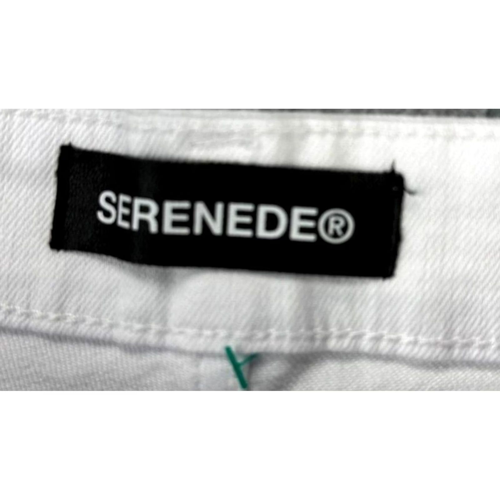 Denime Serenede Jeans Mens 42 White Straight Leg Denim 5 Pocket Stretch Outdoor Casual Outdoor Size US 41 - 4 Thumbnail
