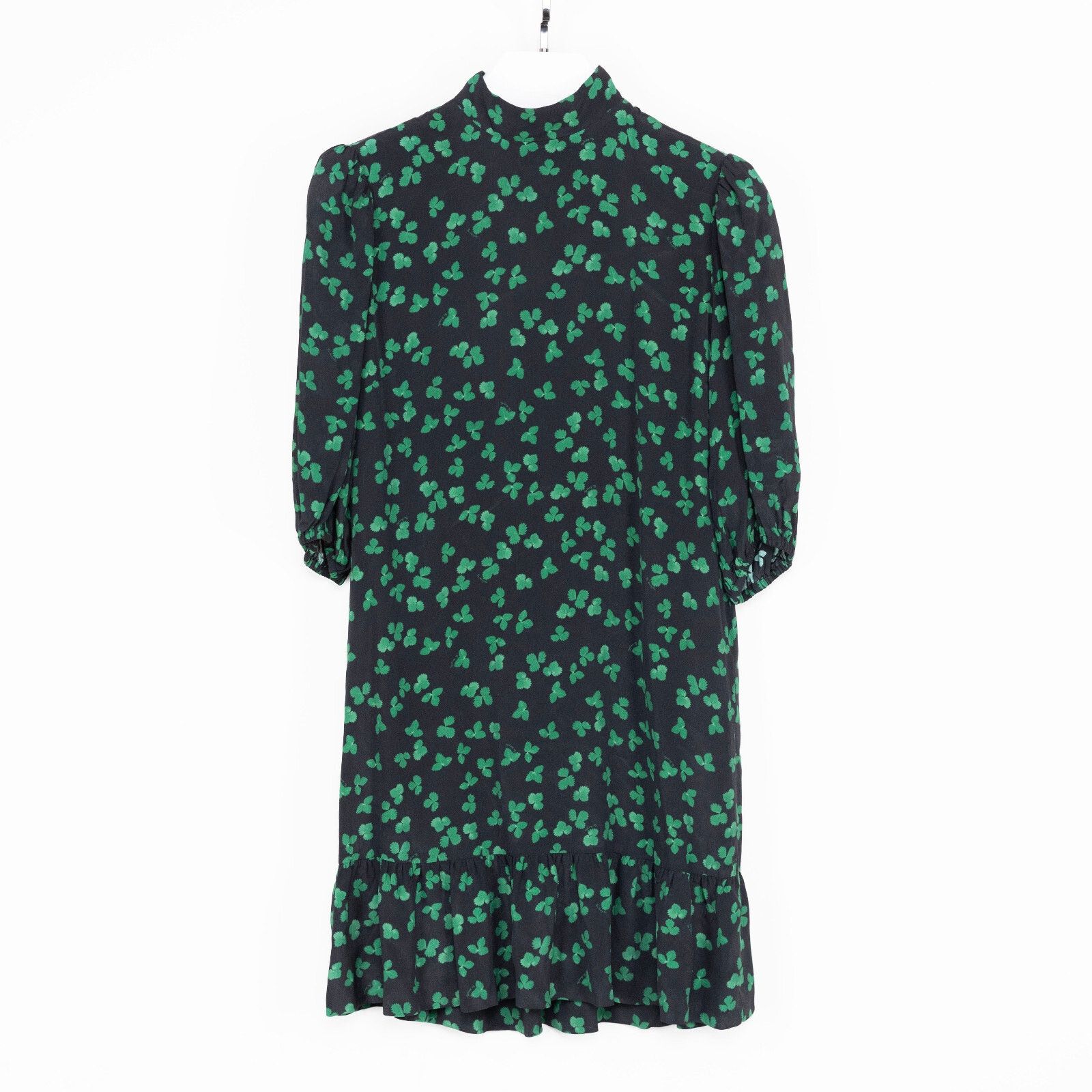 the kooples green dress The Kooples Women Green Floral Maxi Shirt Dress Short Sleeve Size 3 main image 1
