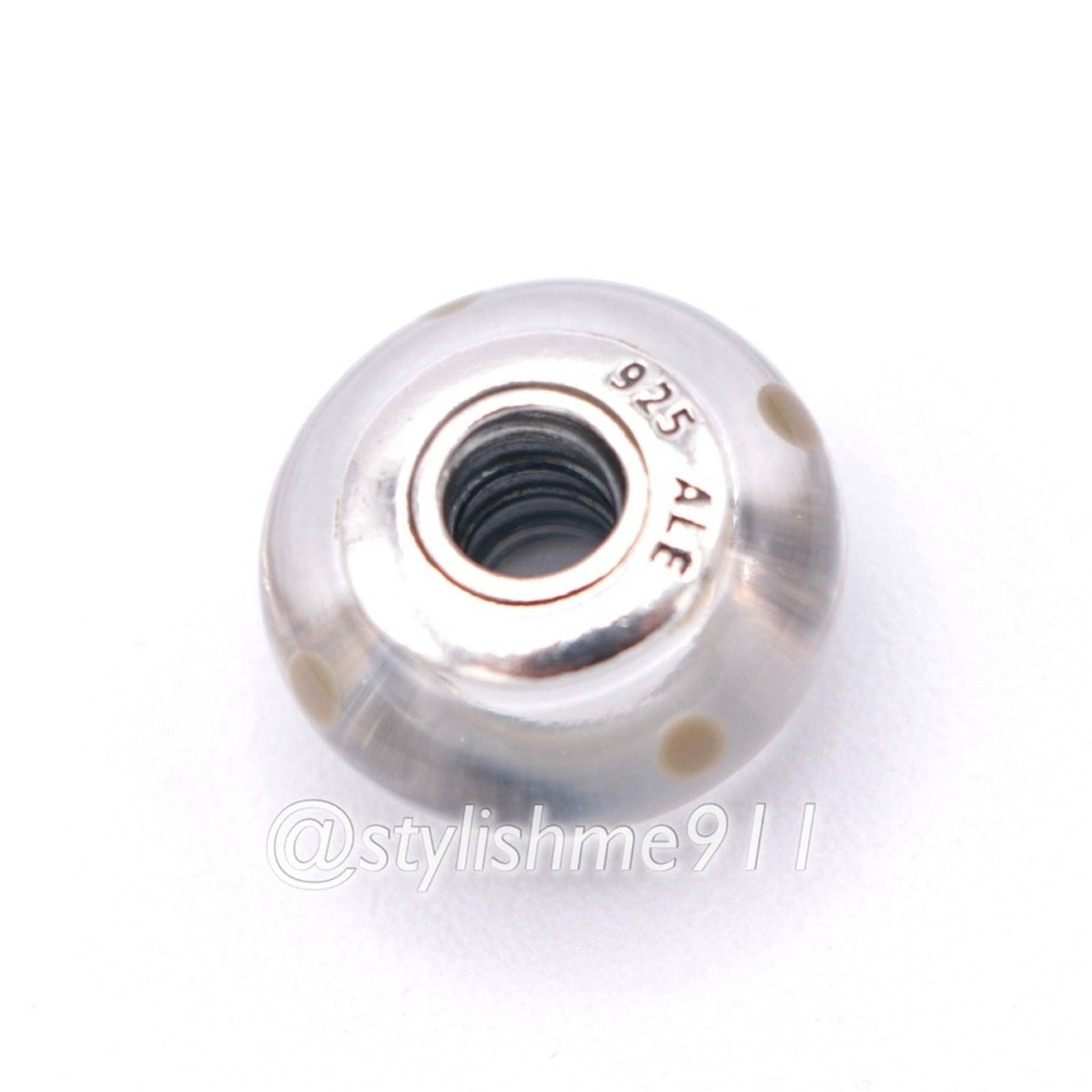 pandora Authentic Pandora White and Black Polka Dots Charm Size ONE SIZE - 8 Thumbnail