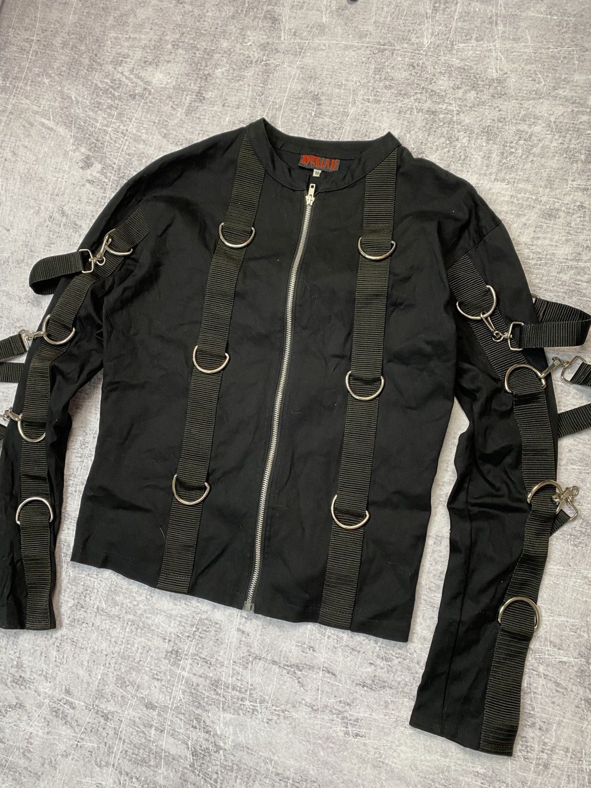Japanese Brand Vintage Aderlass Metal Bondage Jacket Denim Gothic Size US M / EU 48-50 / 2 - 3 Thumbnail