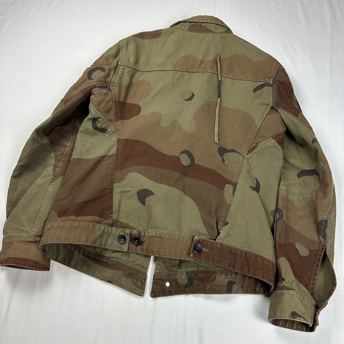 Boris Bidjan Saberi 11 By Boris Bidjan Saberi Camo Denim Jacket Size US L / EU 52-54 / 3 - 9 Thumbnail