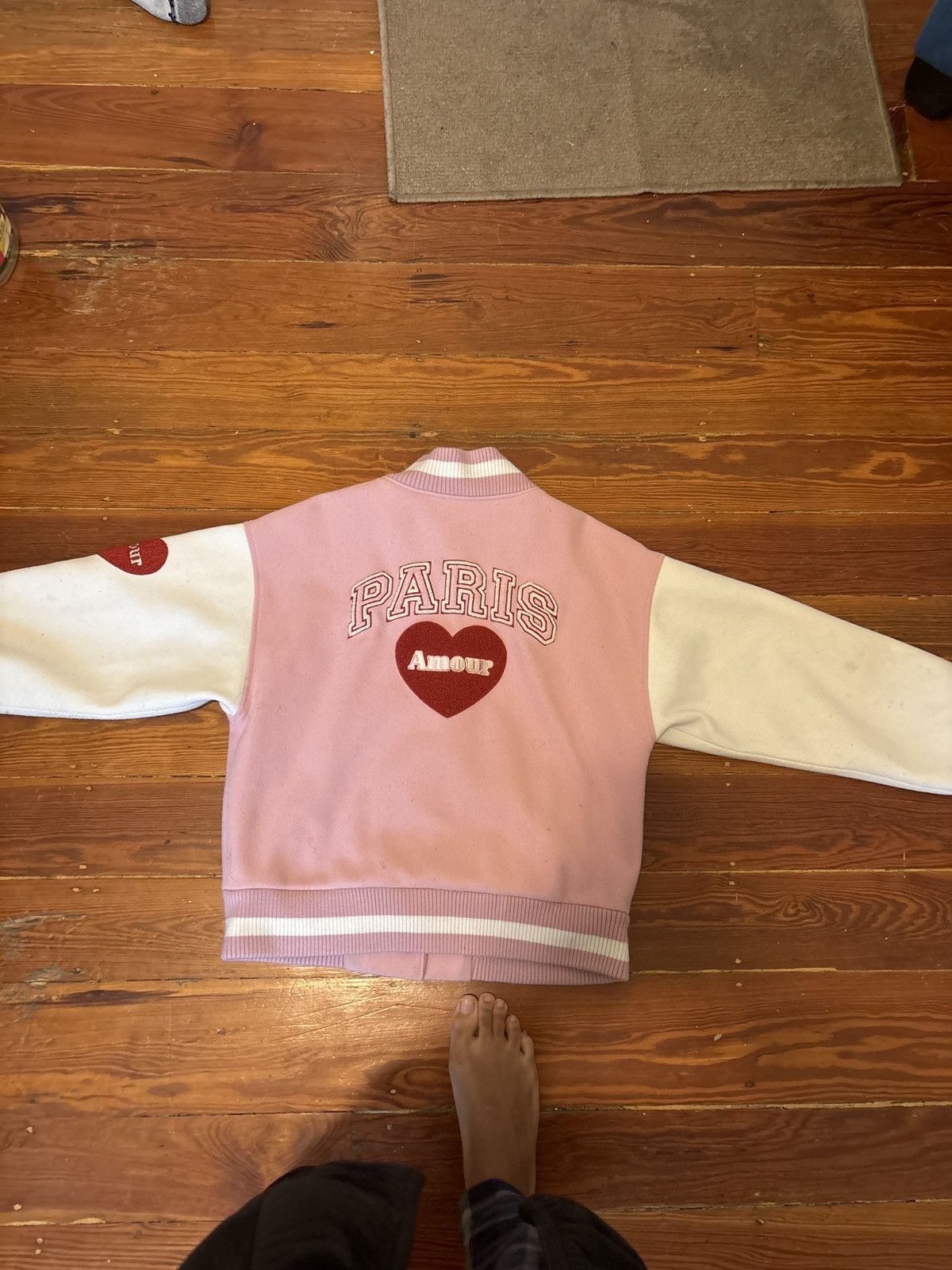 Forever 21 × Vintage Pink Varsity Jacket Size US M / EU 48-50 / 2 - 2 Thumbnail