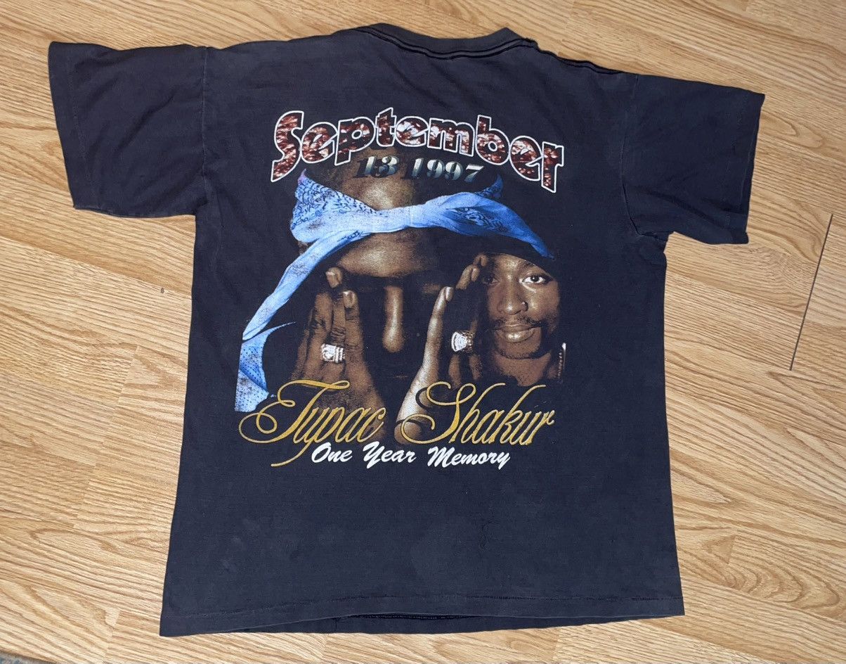 Other Vintage 90s Tupac Shakur Memorial Rap T-Shirt - Size XL Size US XL / EU 56 / 4 - 2 Thumbnail