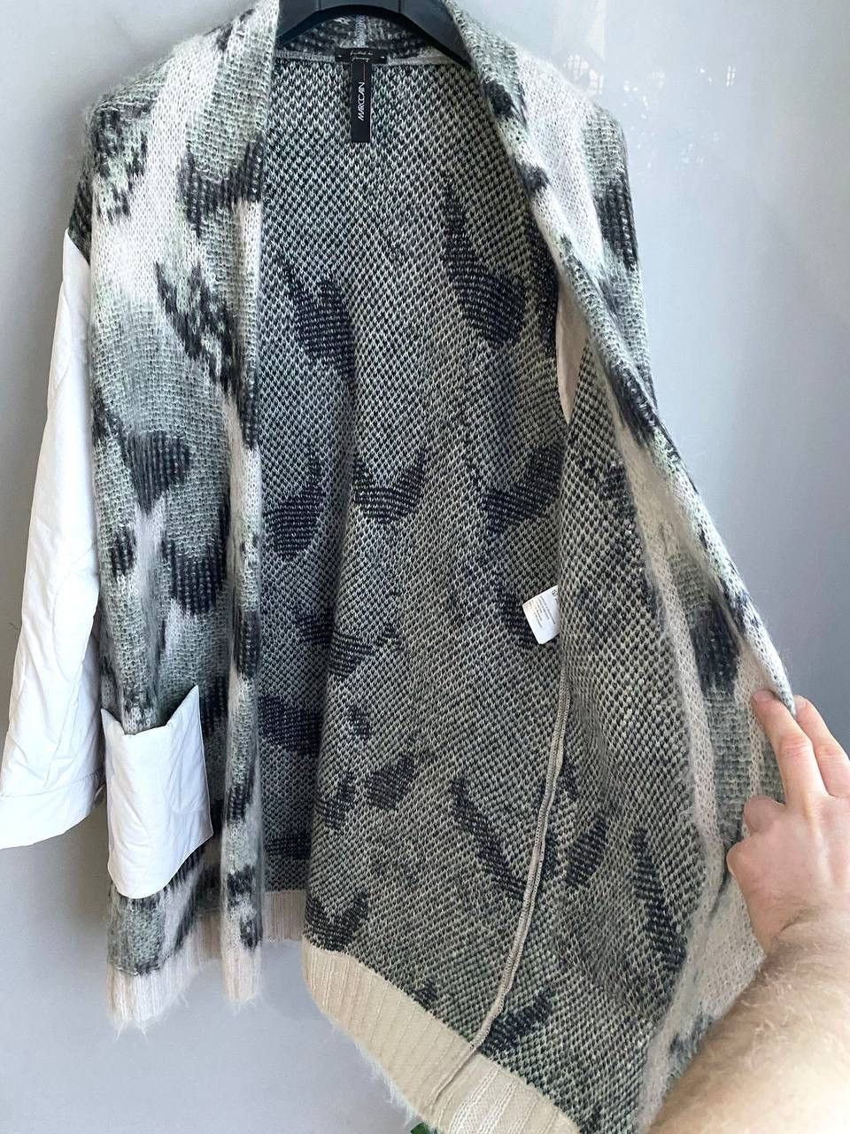 Other Marc Cain Mohair/Alpaca Wool Long Open Knit Cardigan, 3/M/L Size M / US 6-8 / IT 42-44 - 10 Thumbnail