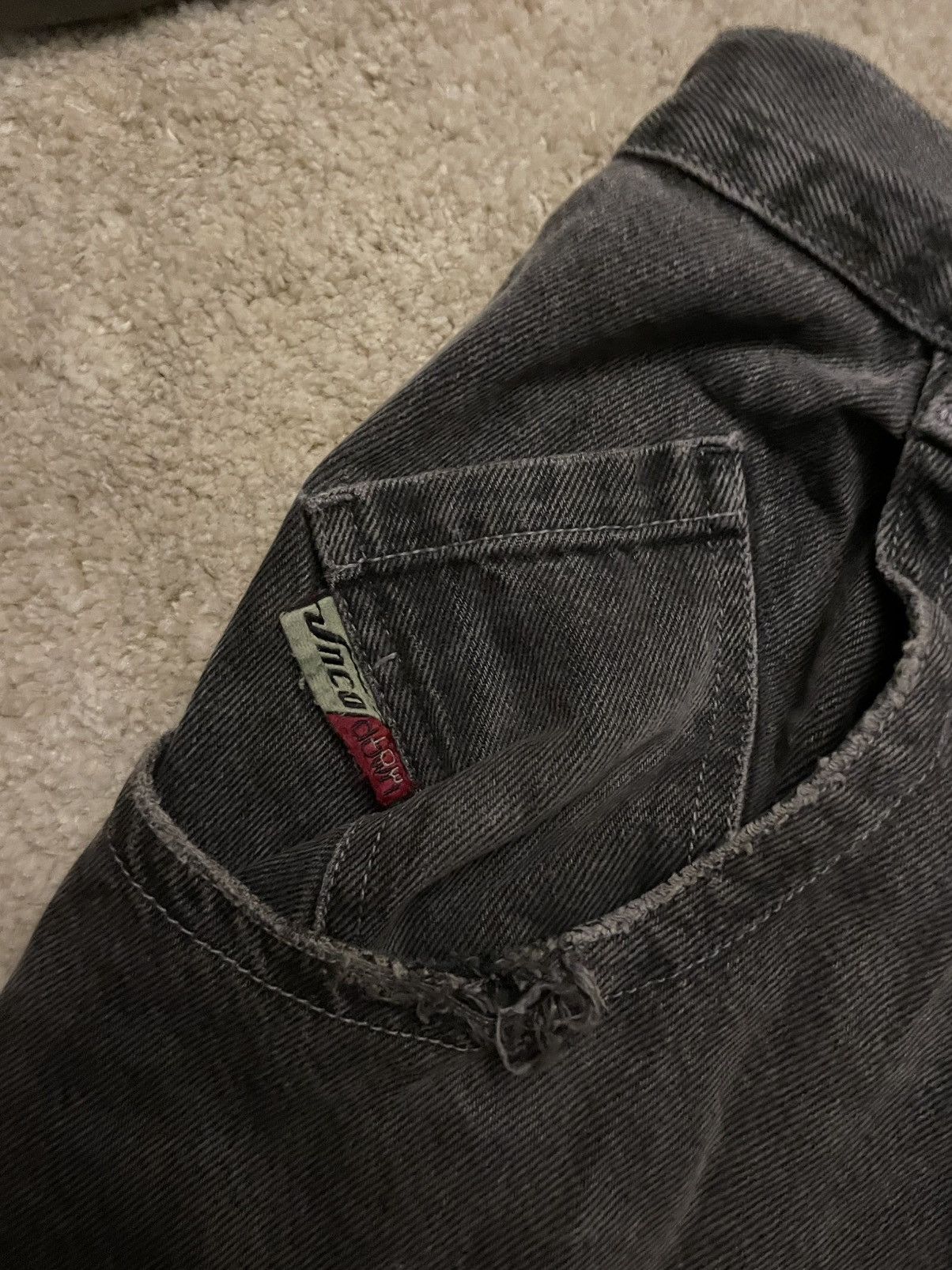 JNCO JNCO Low Down Black Jeans Size US 32 / EU 48 - 6 Thumbnail