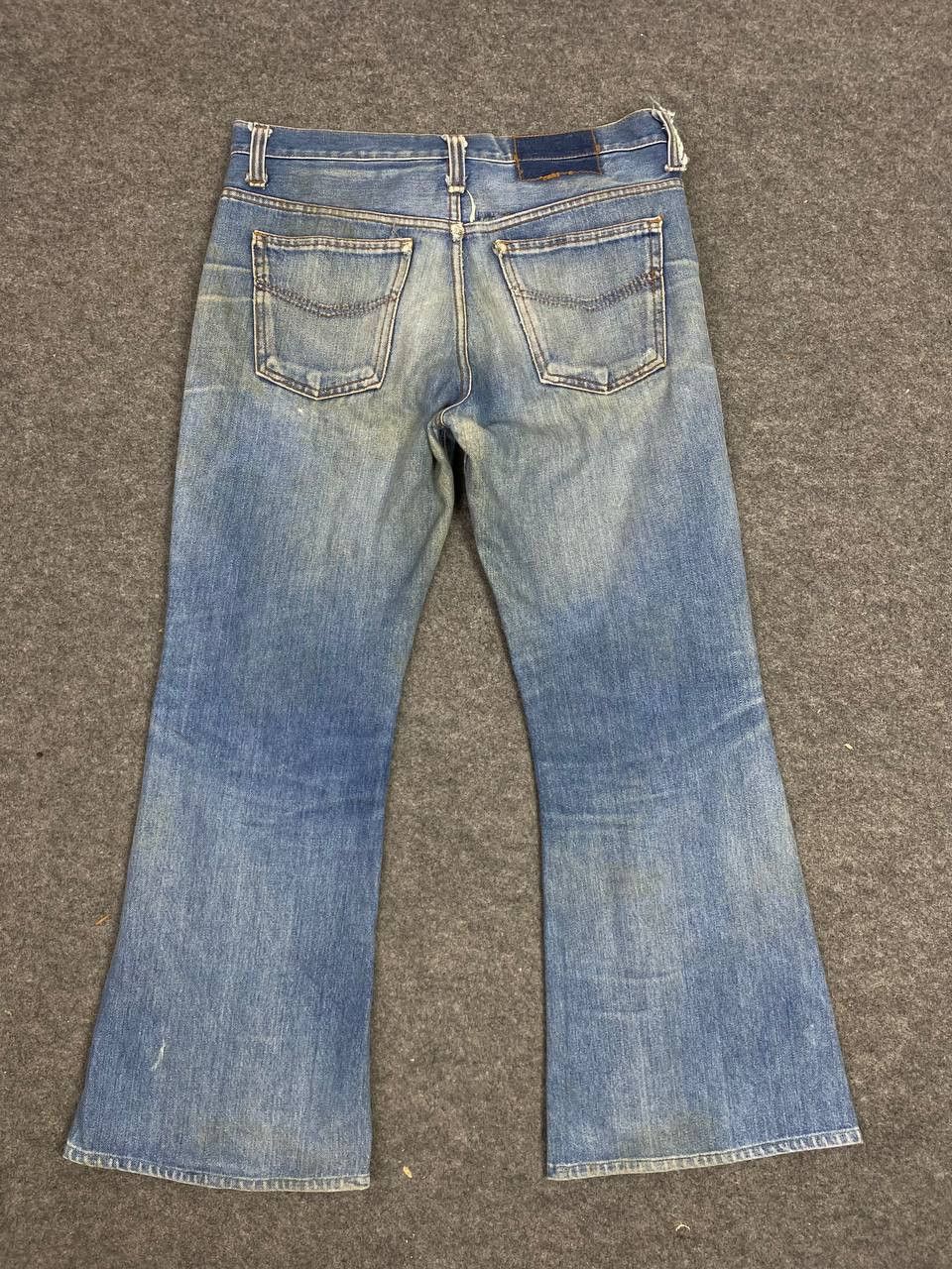 Japanese Brand vintage modoc japanese brands bootcut flare distressed denim Size US 34 / EU 50 - 1 Thumbnail