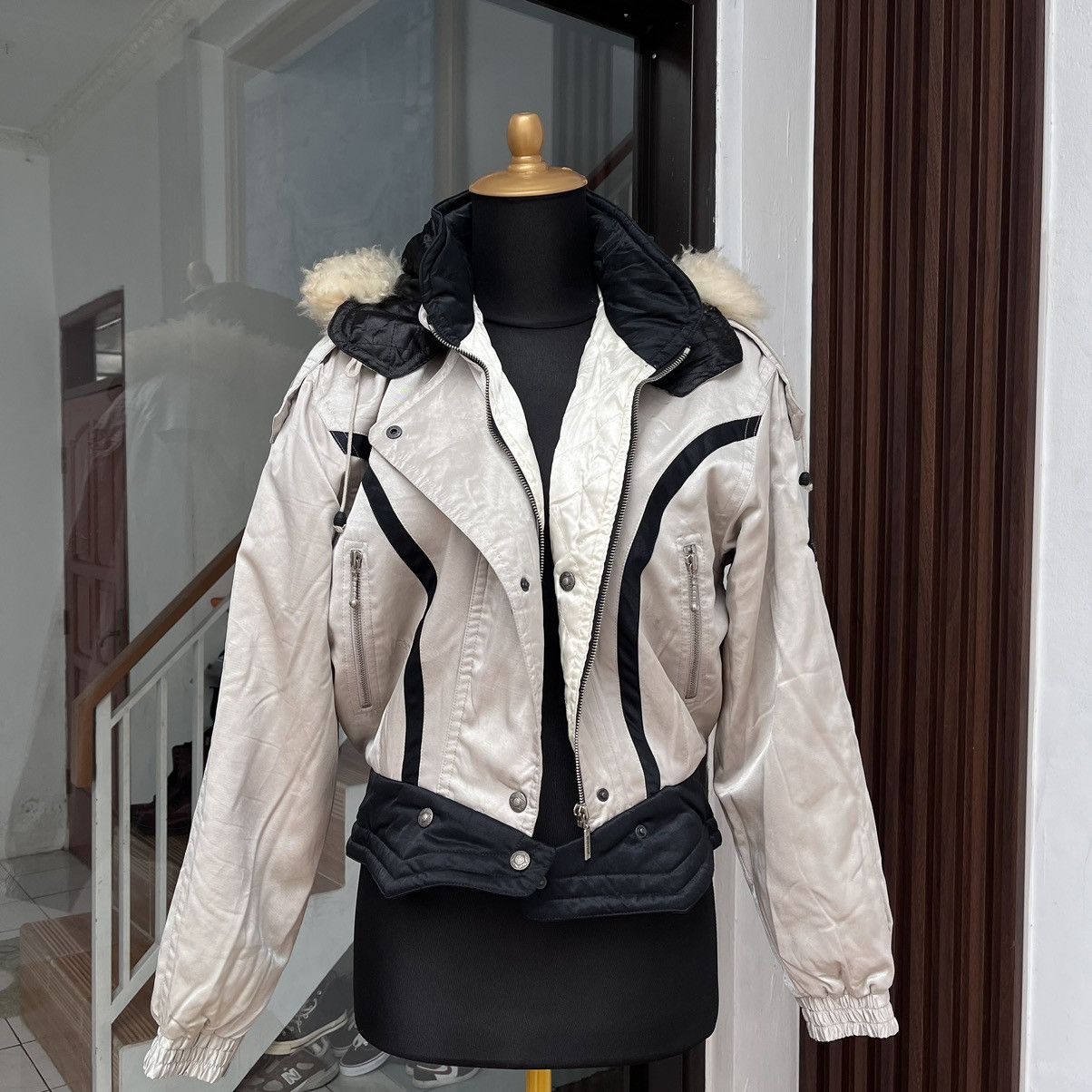 Yamaha Vintage Ski Jacket YAMAHA fux n faur Size L / US 10 / IT 46 - 3 Thumbnail