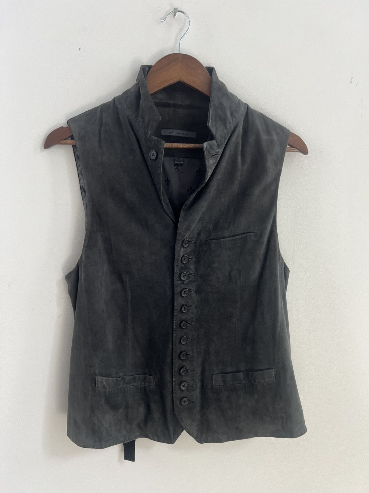 John Varvatos Leather vest Size US M / EU 48-50 / 2 - 1 Preview