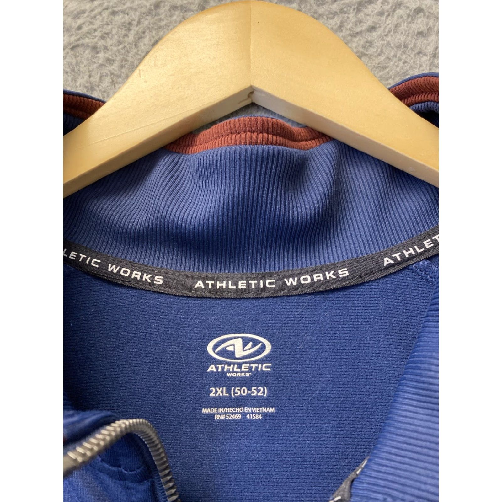 Athletic Works Athletic Works Jacket Men Blue Track XXL Navy 151-29 Windbreaker Zip 2XL Regular NY? Size US XXL / EU 58 / 5 - 2 Thumbnail