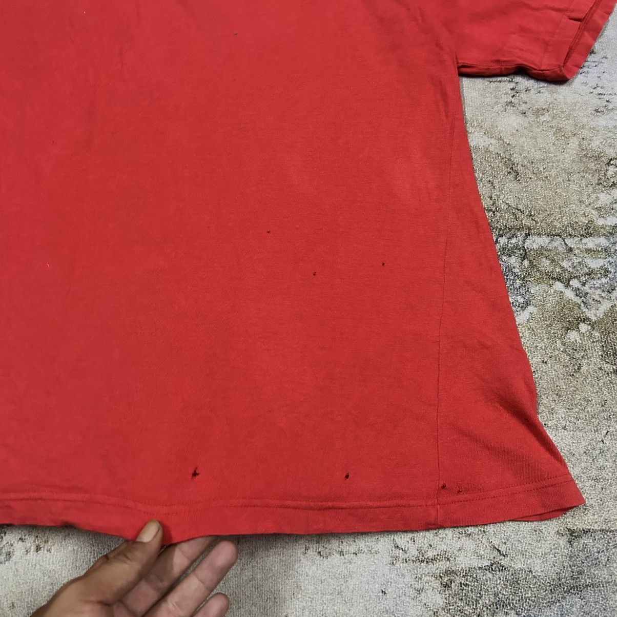 Nike × Vintage Vintage Nike Block Spellout Red Tee Size US M / EU 48-50 / 2 - 7 Thumbnail