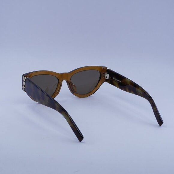 Saint Laurent Paris Saint Laurent SL M94/F 008 Sunglasses Brown/Havana Frame Size ONE SIZE - 10 Thumbnail