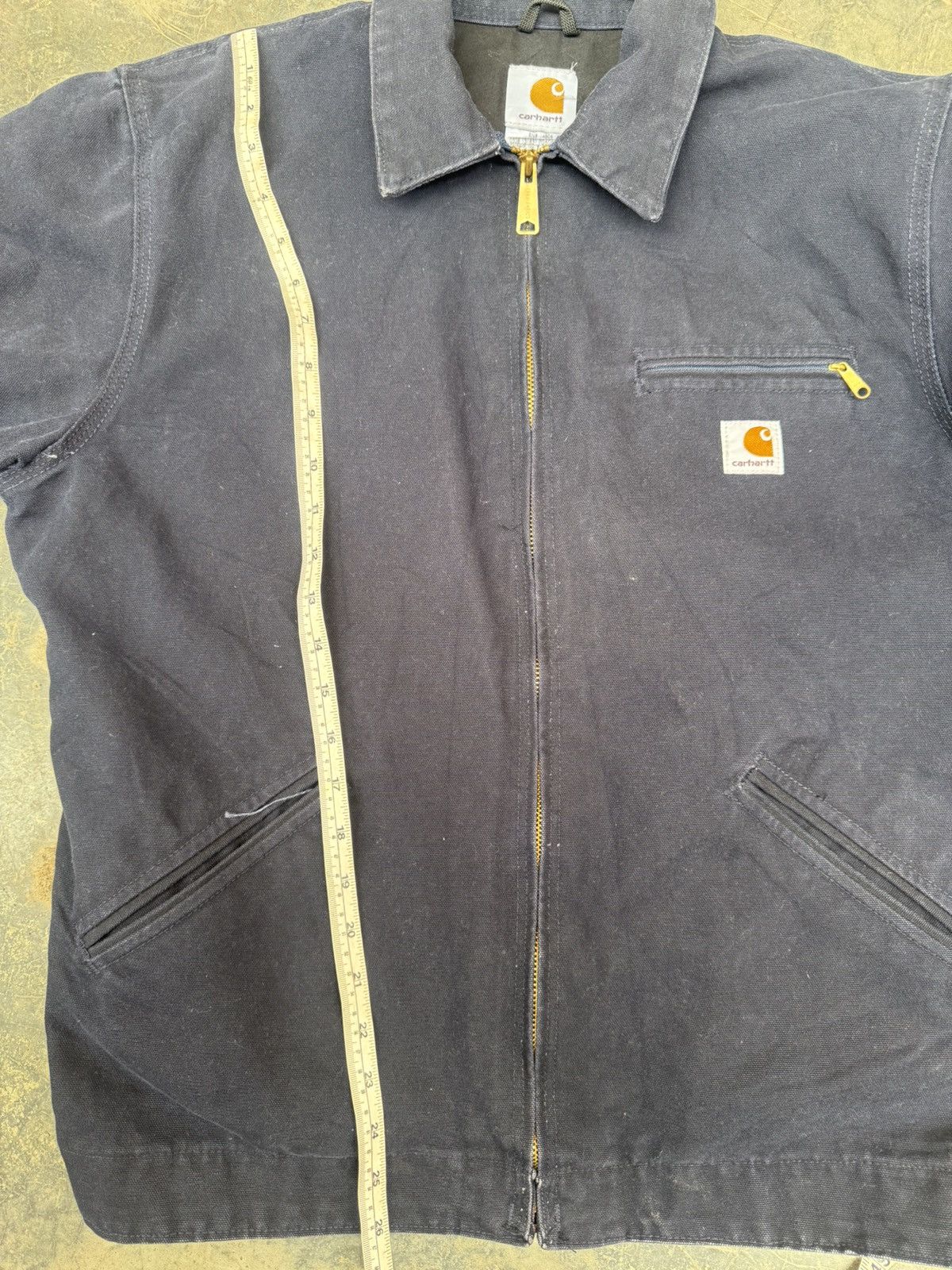 Carhartt Vintage Carhartt detroit blue unlined EJ196MDT Medium Jacket Size US M / EU 48-50 / 2 - 14 Thumbnail