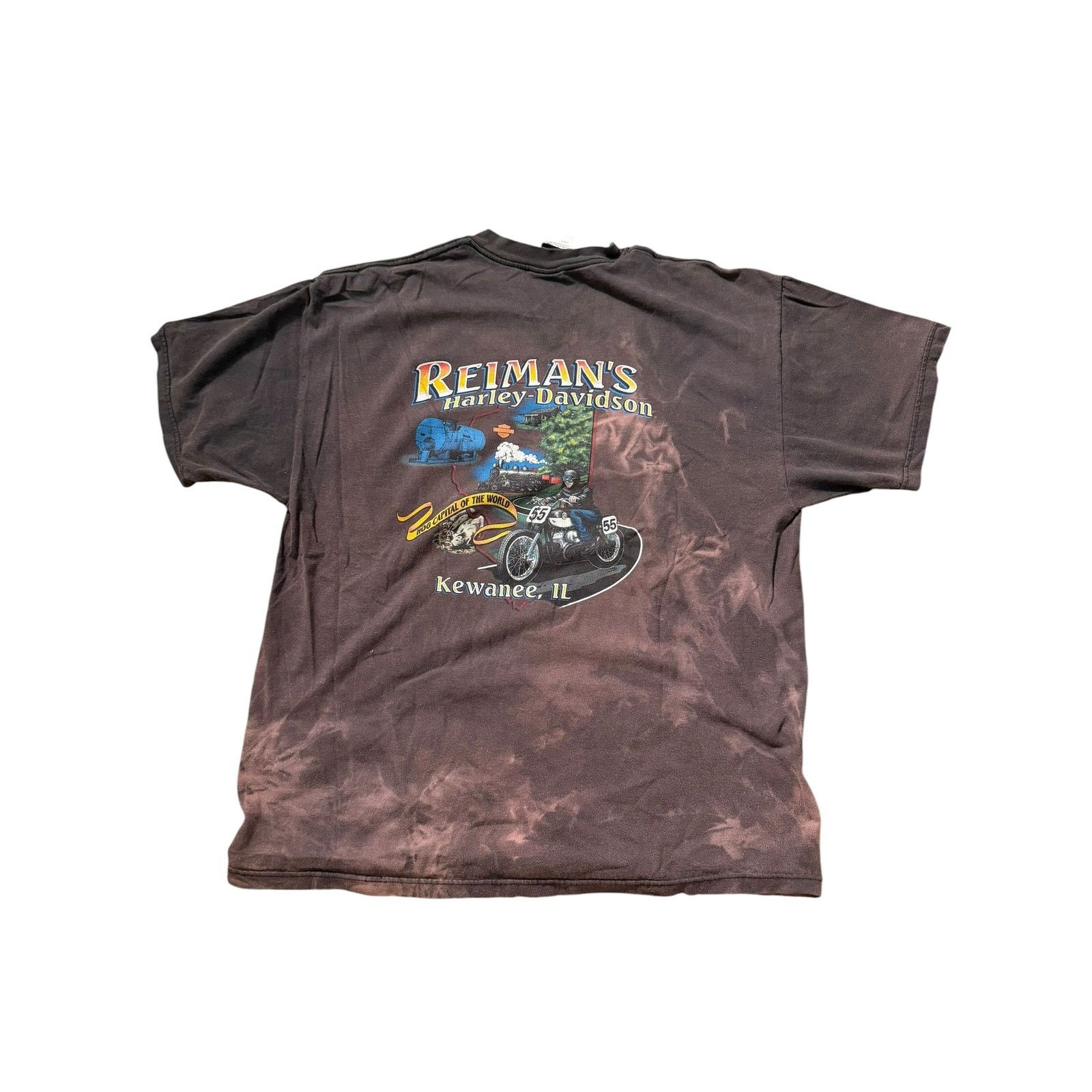 Vintage Vintage HD Faded Blade Knuckle Pocket Tee REIMAN IL Size US XL / EU 56 / 4 - 6 Thumbnail