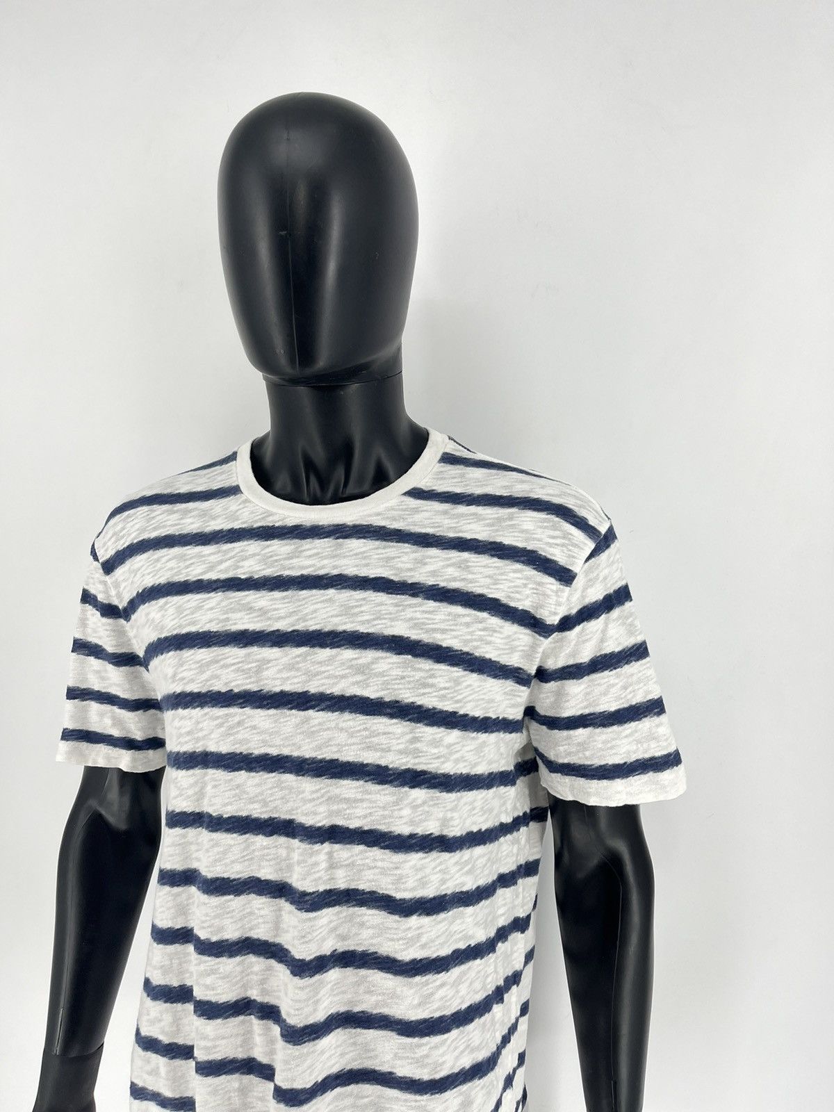 Other Vintage Y2K Allsaints Striped T-shirt luxury Sportswear SzXL Size US XL / EU 56 / 4 - 4 Thumbnail