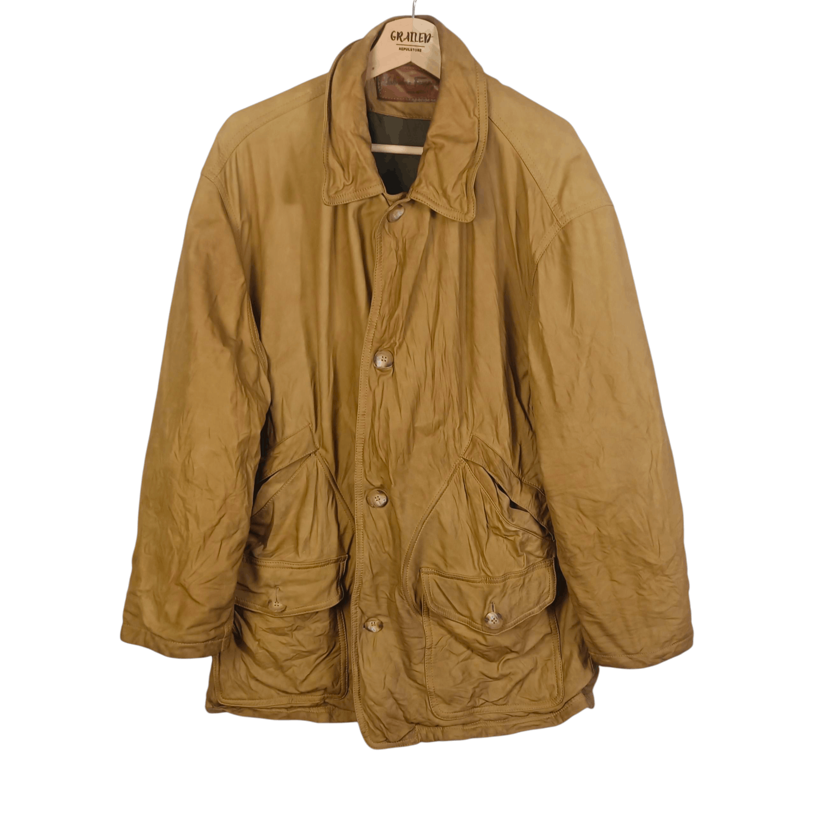 Salvatore Ferragamo 🔥Salvatore Faragamo Leather Men Jacket Size US L / EU 52-54 / 3 - 1 Thumbnail