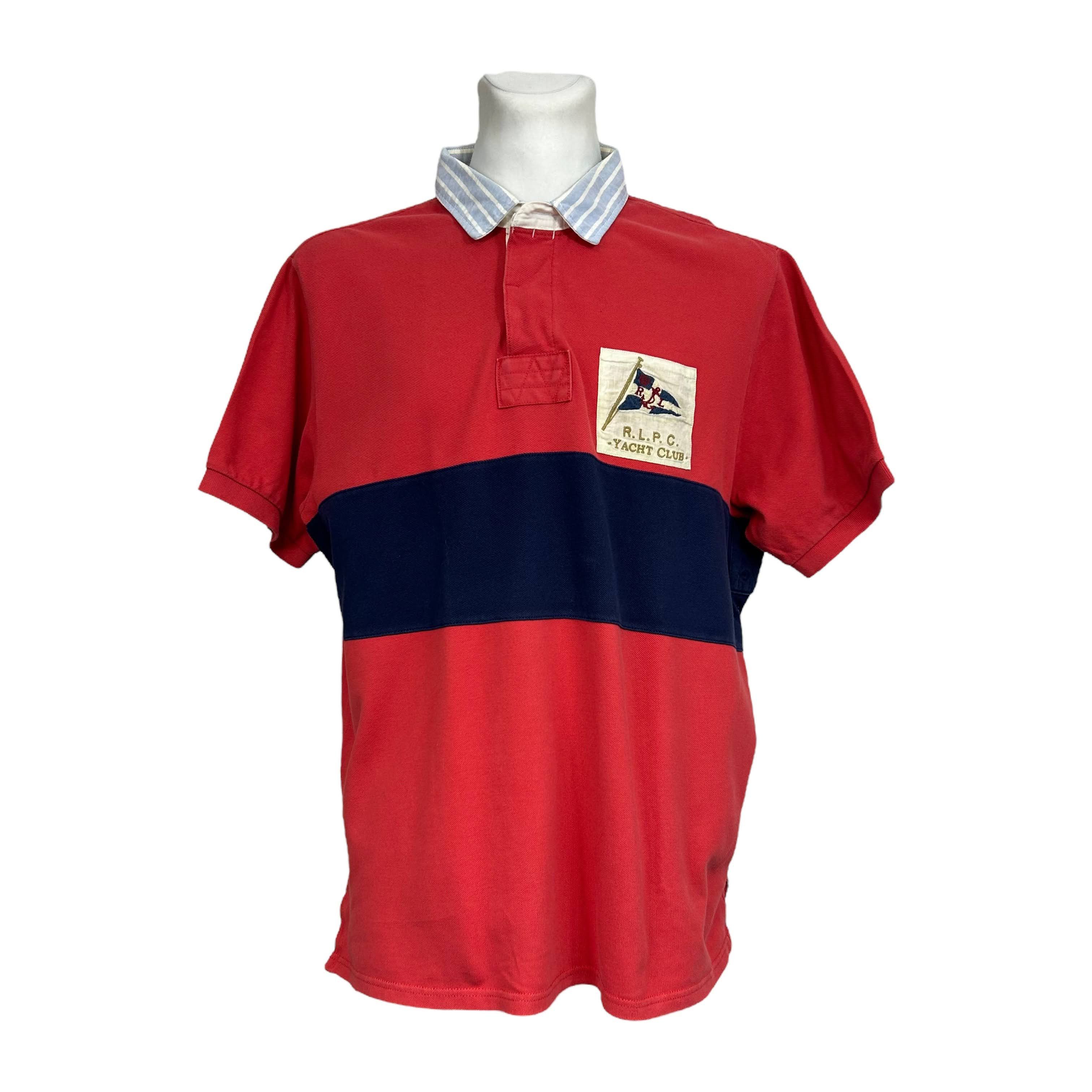 Polo Ralph Lauren Ralph Lauren RLPC Yacht Club Red Short Sleeve Rugby Polo XXL Size US XXL / EU 58 / 5 - 1 Thumbnail