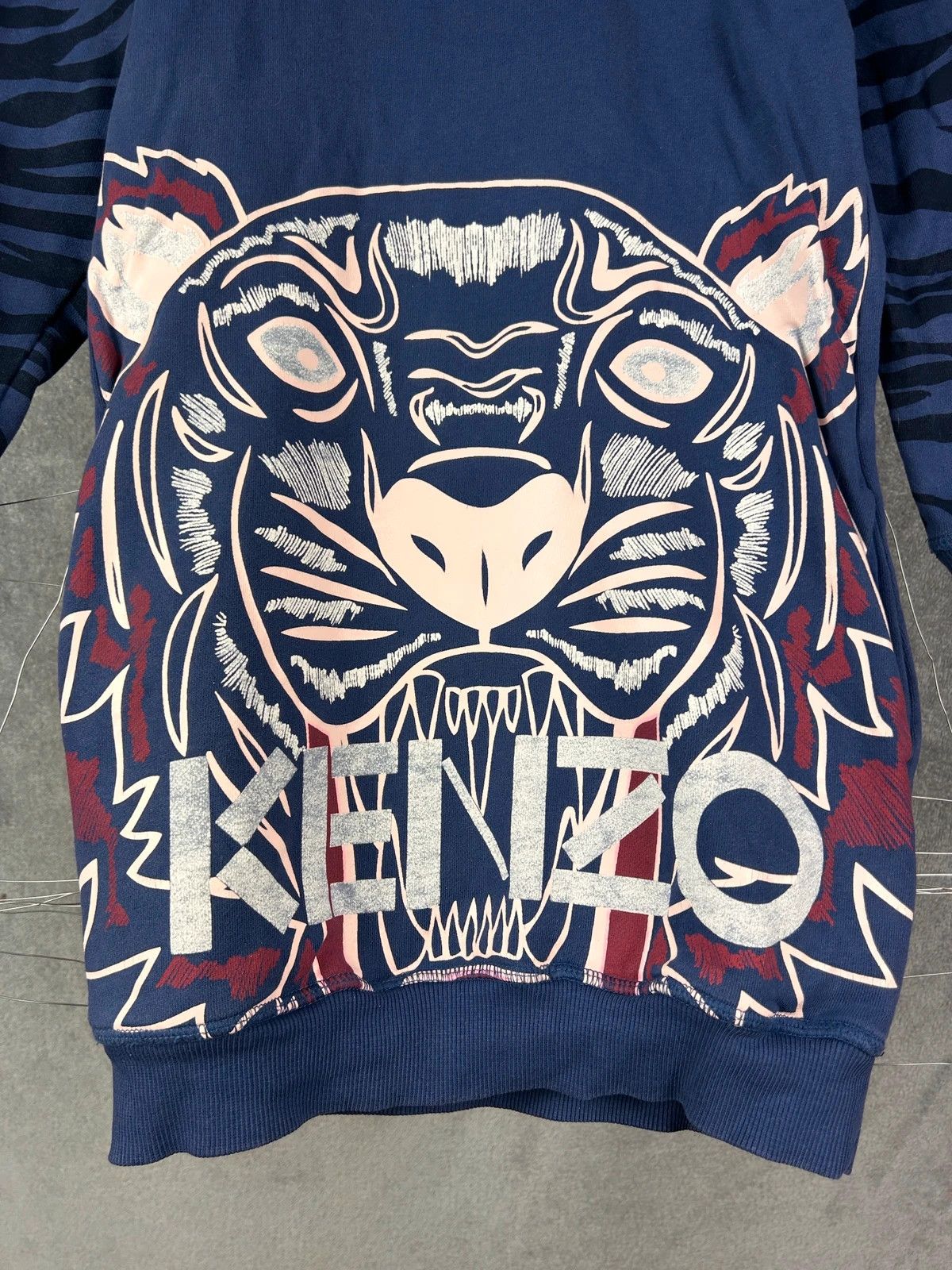 Designer × Kenzo Kenzo purple crewneck big logo tiger spellout print Size XS / US 0-2 / IT 36-38 - 2 Thumbnail