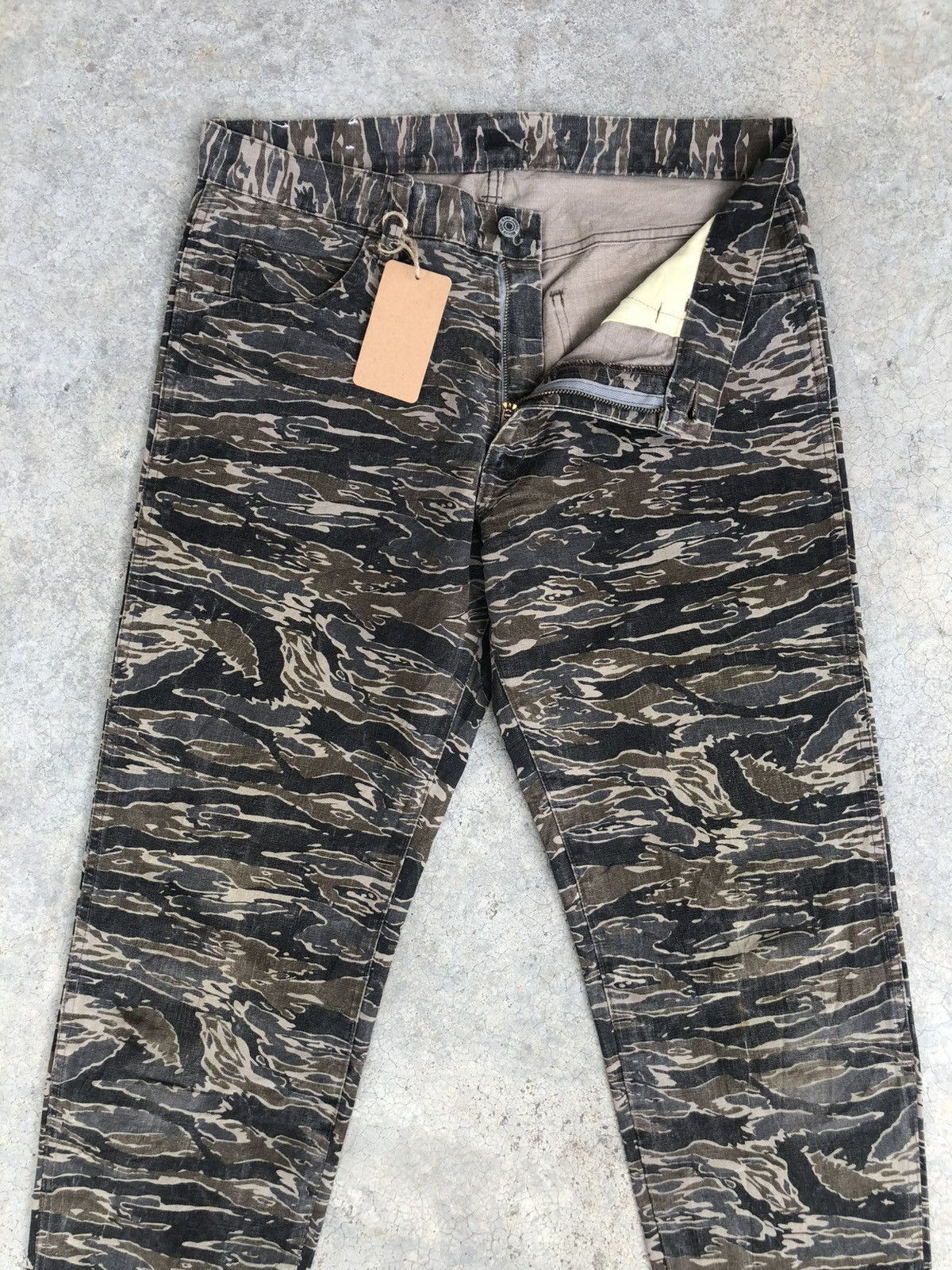 Hysteric Glamour Tiger Stripe Johnbull Fullprint Jeans Size US 33 - 3 Thumbnail