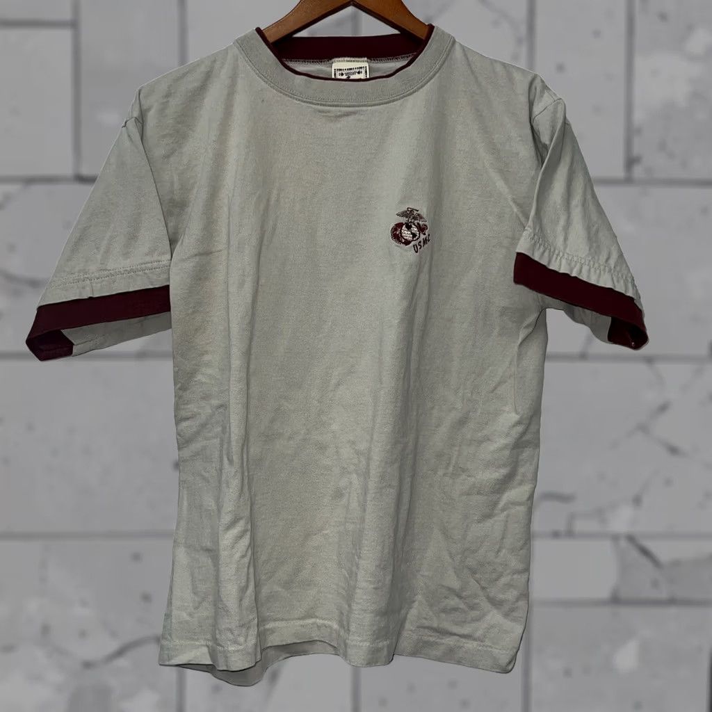 Vintage VINTAGE Alore T-Shirt Gray USMC USA Mens Size M Size US M / EU 48-50 / 2 - 1 Thumbnail