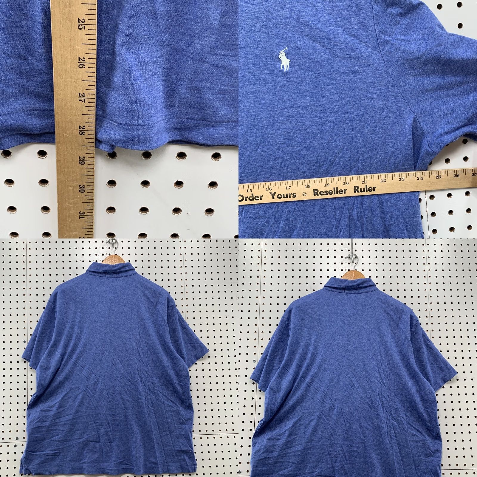 Polo Ralph Lauren Polo Ralph Lauren Shirt Mens XL Blue White Pony Collared Casual Size US XL / EU 56 / 4 - 8 Thumbnail