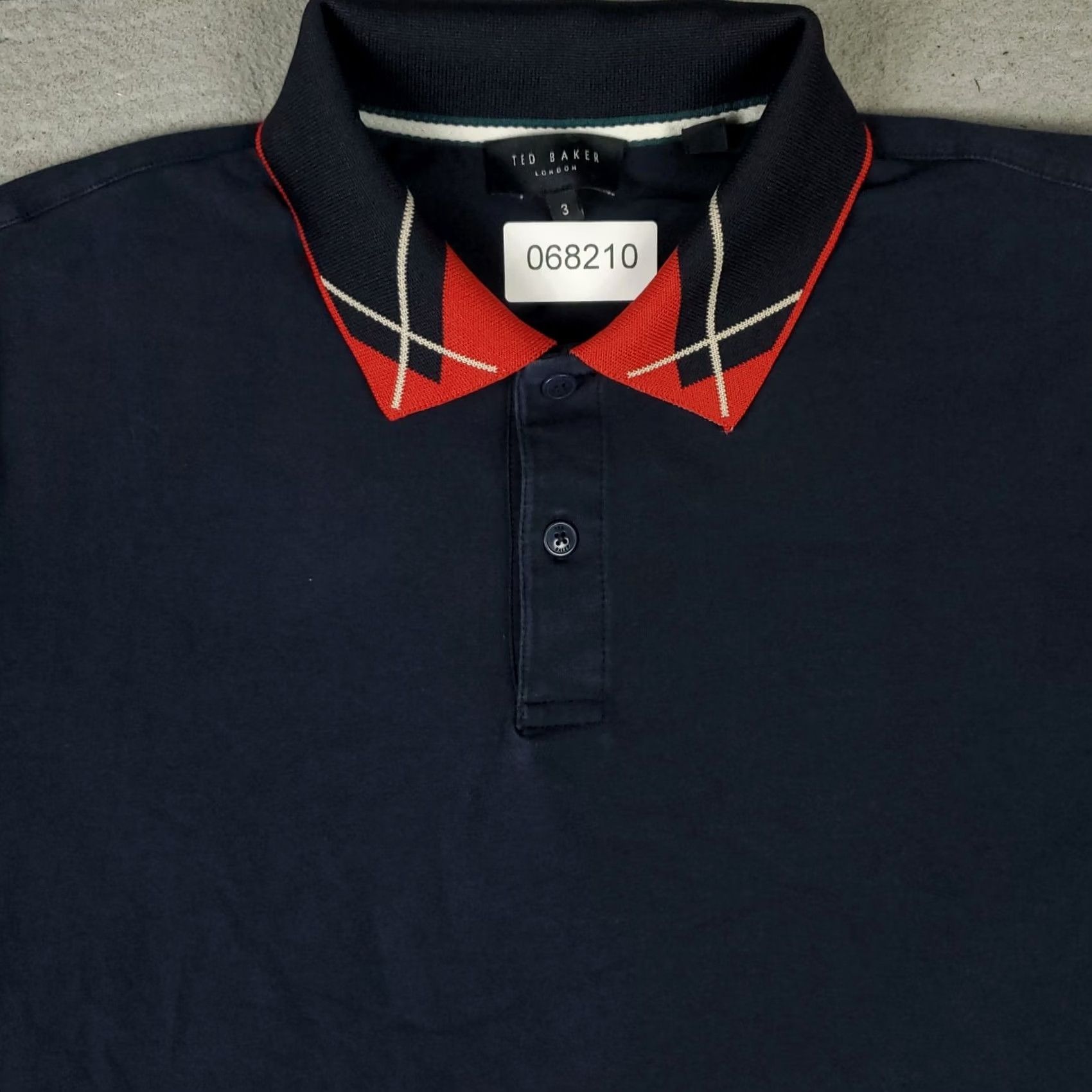 Ted Baker Ted Baker London Polo Shirt Mens Size 3 Navy Blue Short Sleeve Casual Size US S / EU 44-46 / 1 - 2 Thumbnail