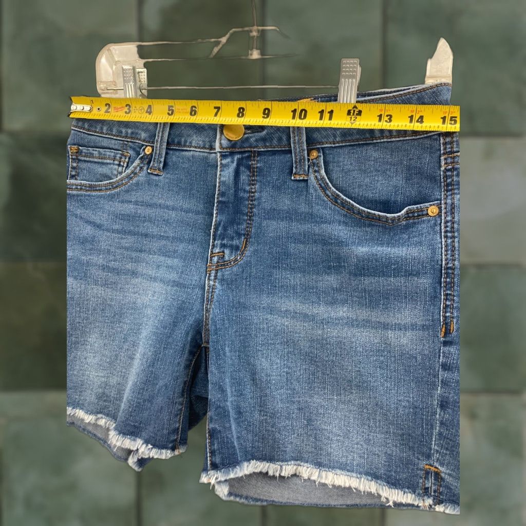 Vintage VINTAGE Seven7 Bermuda Shirt Women 4 Blue Denim Dark Wash 80s 90s Size 27" / US 4 / IT 40 - 1 Thumbnail