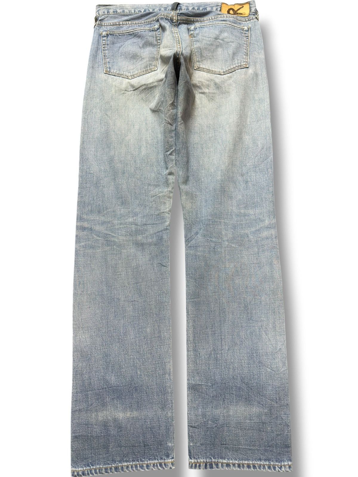 45rpm Vintage 45rpm Faded Grunge Straight Fit Distressed Denim Size US 30 / EU 46 - 4 Thumbnail