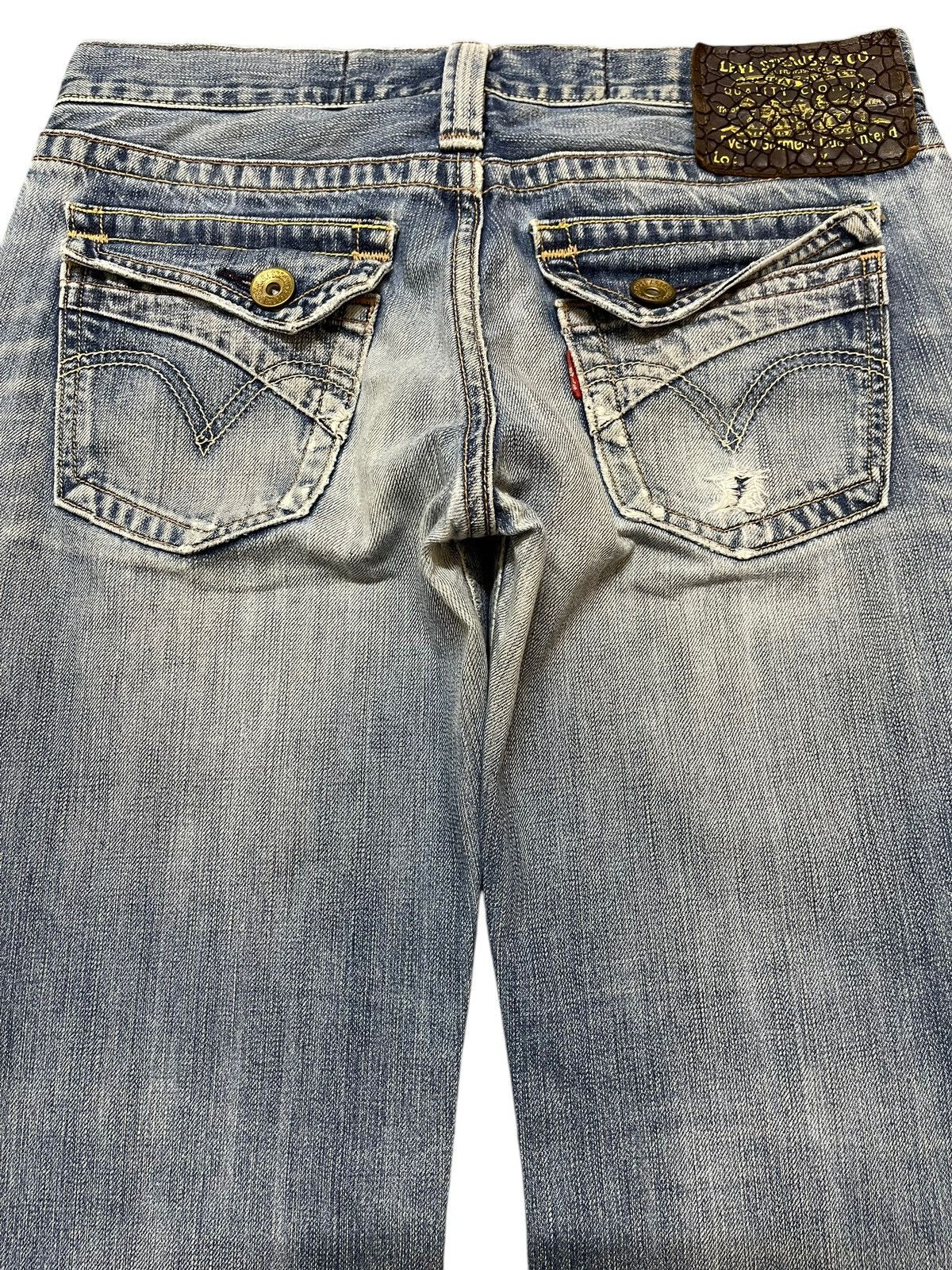 Levi's Vintage 90s Levis Faded Wash Style Wide Leg Baggy Jeans Size US 30 / EU 46 - 5 Thumbnail