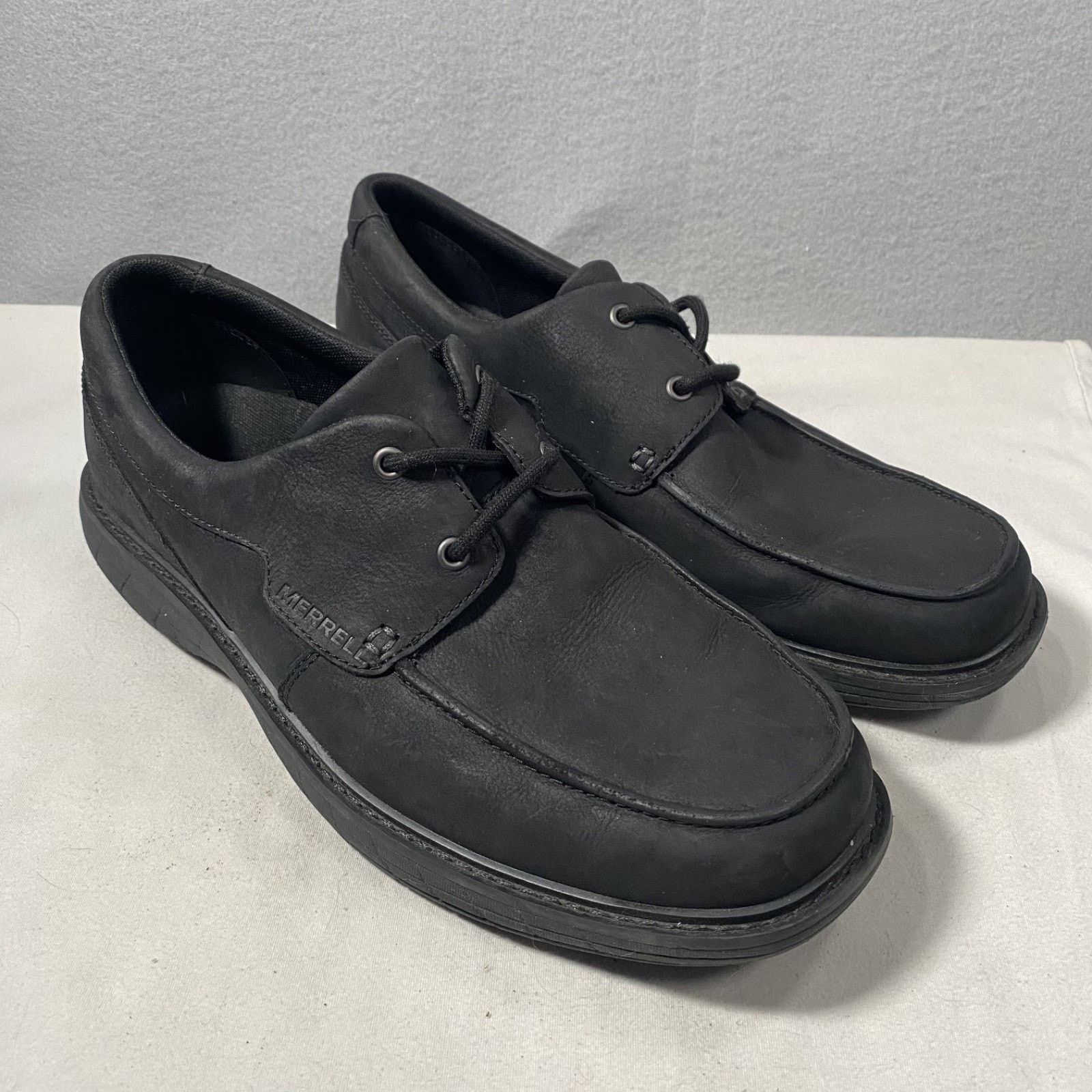 Merrell Merrell World Vue Oxford Black Leather Shoes Men's 9.5 Size US 9.5 / EU 42-43 - 1 Thumbnail
