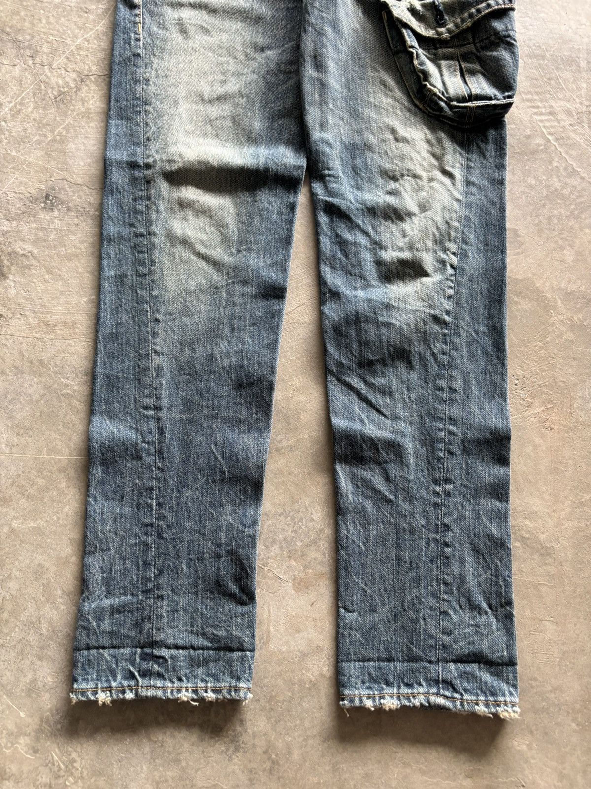 20471120 × Japanese Brand distressed Antgauge sashiko boro side pocket punk cross Size US 31 - 12 Thumbnail