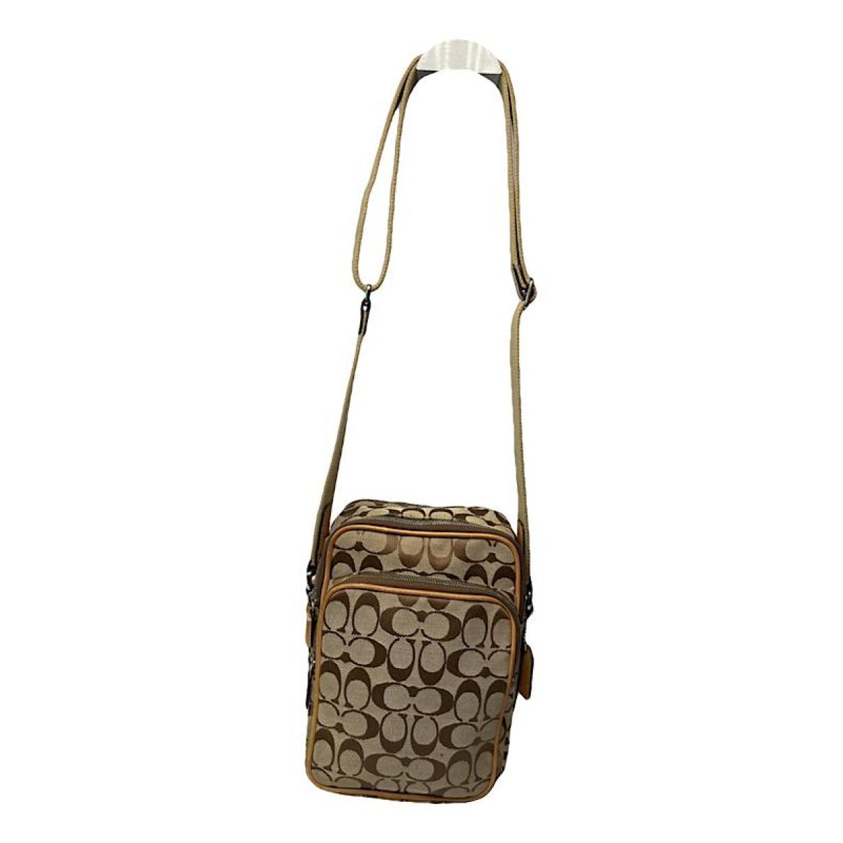 Coach Signature Sufflette Beige Cotton Handbag Size ONE SIZE - 1 Thumbnail