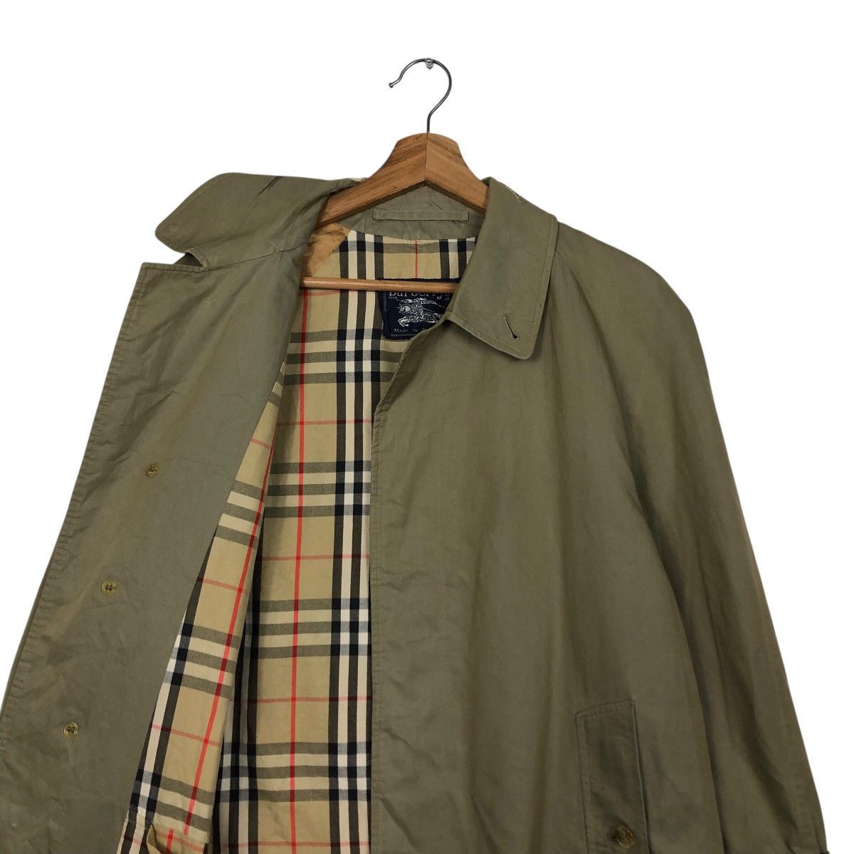 Burberry 📌Vintage Trench Coat Burberrys Made in England Nova Check Size US M / EU 48-50 / 2 - 14 Thumbnail