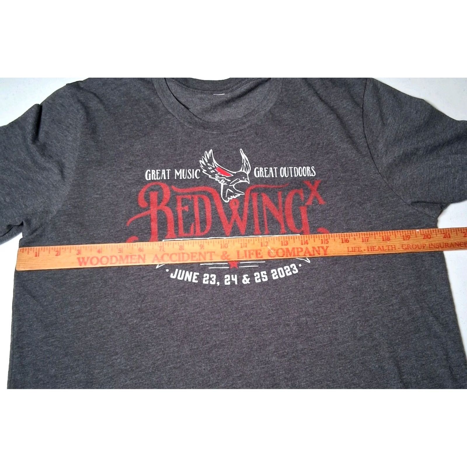 Red Wing VINTAGE Red Wing Roots Music Festival Shirt L Mens Gray 2023 Old Crow Medicine Show Sierra Ferrell Tour Jam Band Graphic T-Shirt Size US L / EU 52-54 / 3 - 4 Thumbnail