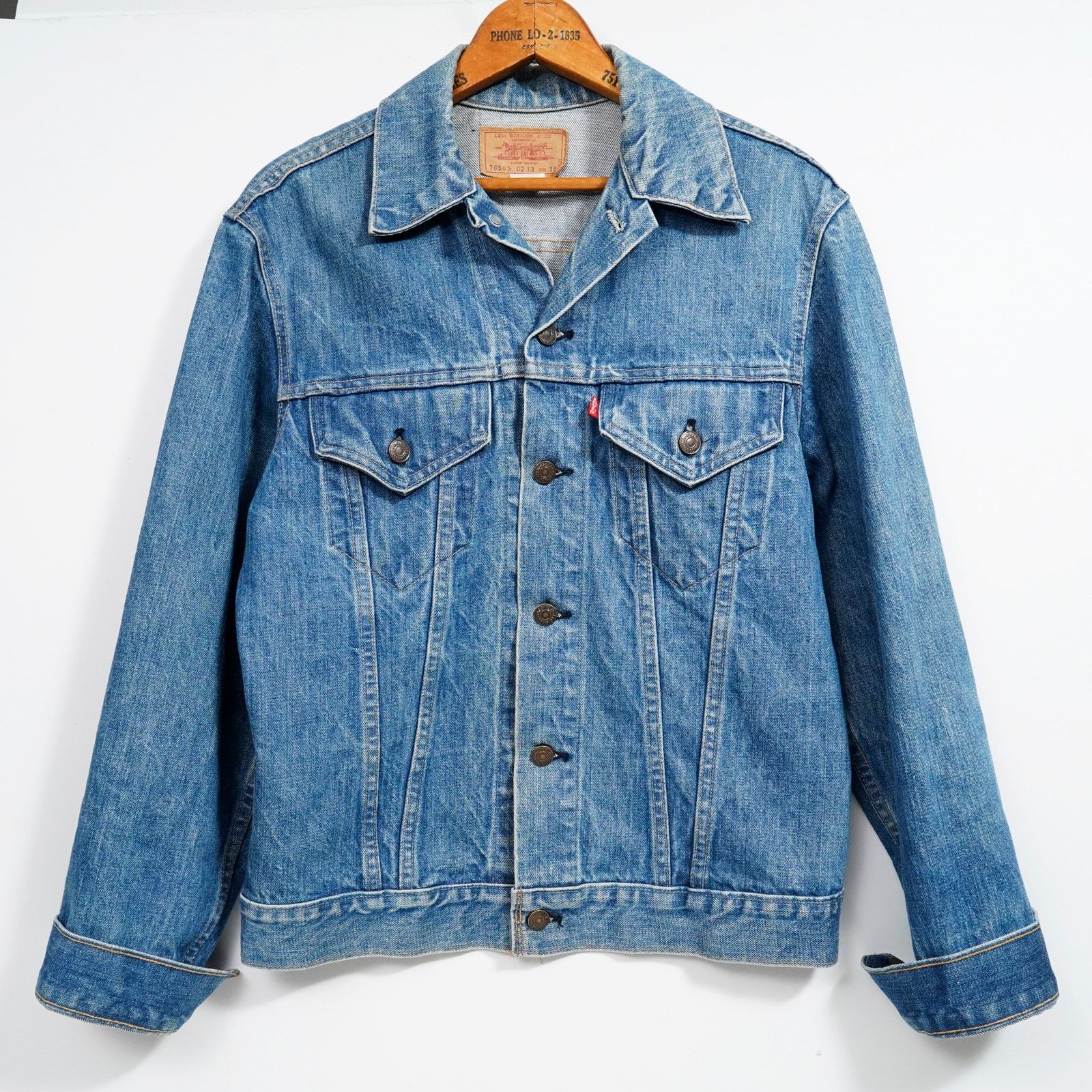 Levi's Vintage 70s Levi’s 70505 Trucker Jacket Harley Davidson 38 Size US M / EU 48-50 / 2 - 1 Thumbnail