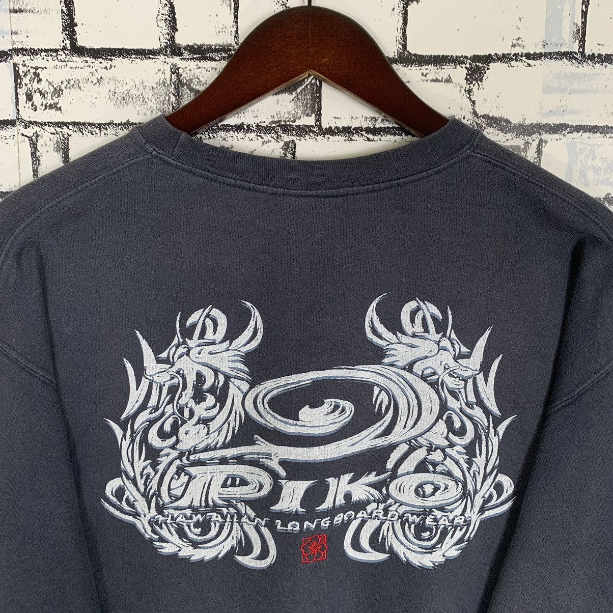 Other Vintage Surfing Brand Piko Hawaiian Longboard Sweatshirt Size US L / EU 52-54 / 3 - 6 Thumbnail