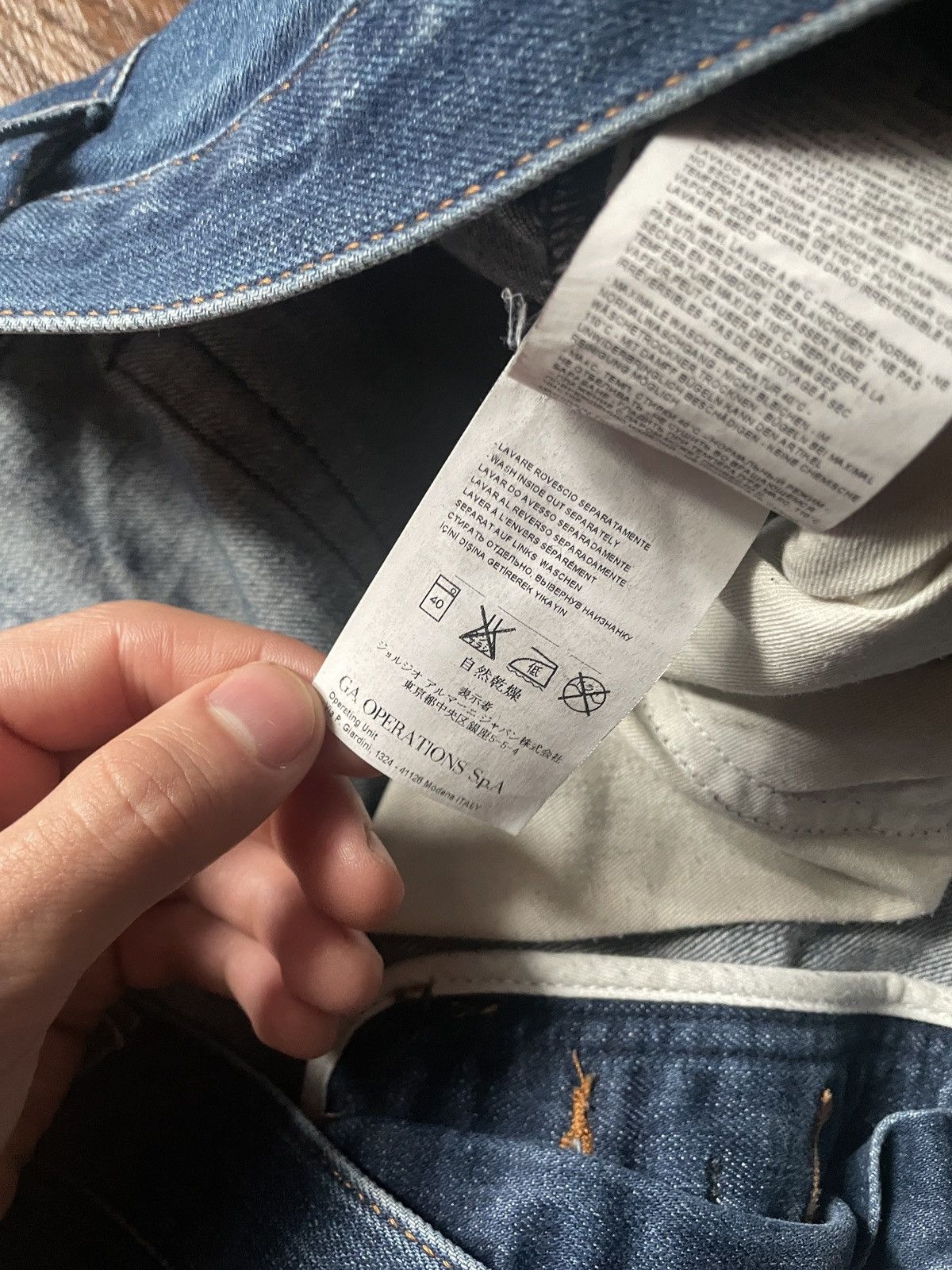 Armani Armani Jeans Metal Logo Pants Blue Mens 38 Size US 38 / EU 54 - 14 Thumbnail
