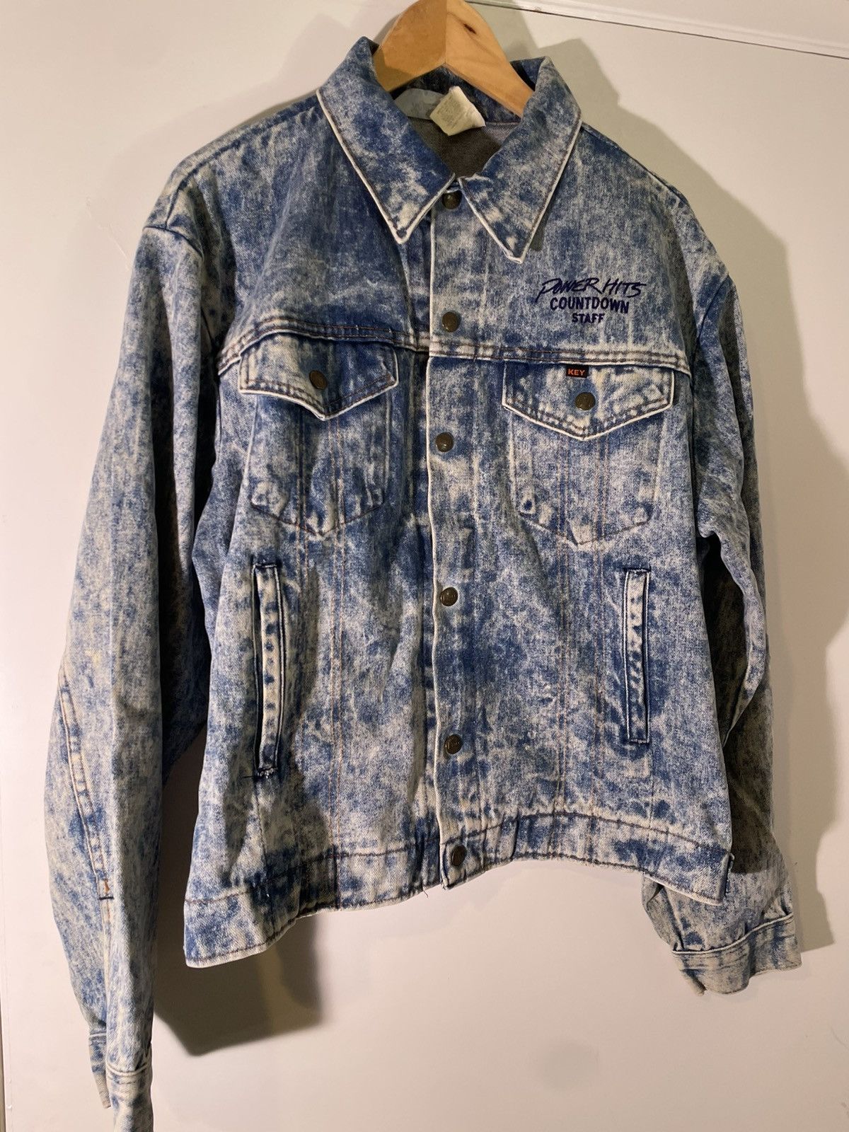 Vintage 80’s 90’s VTG Vintage Key Imperial Power Hits Denim Jacket Size US M / EU 48-50 / 2 - 1 Thumbnail